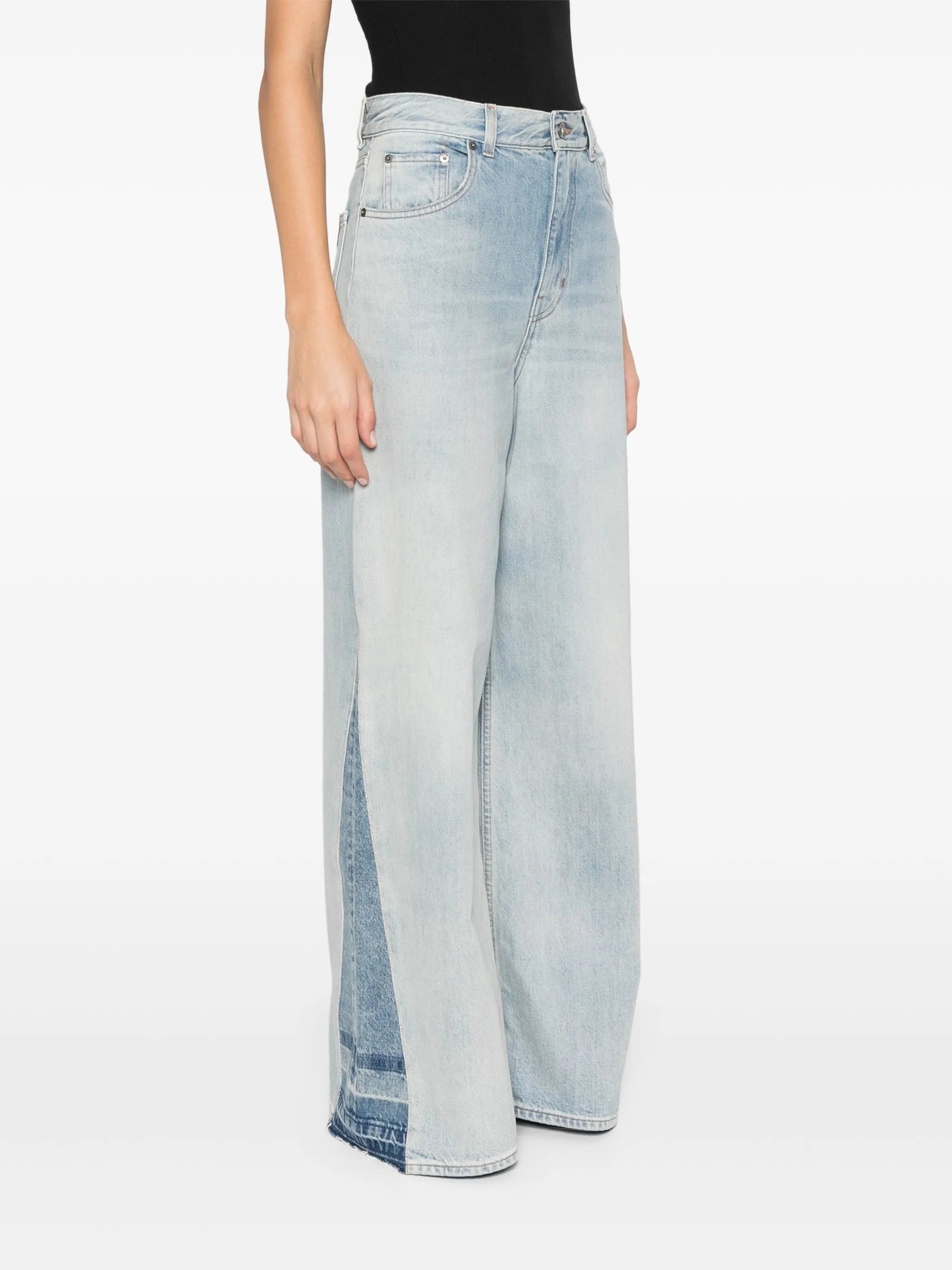 high-rise wide-leg jeans