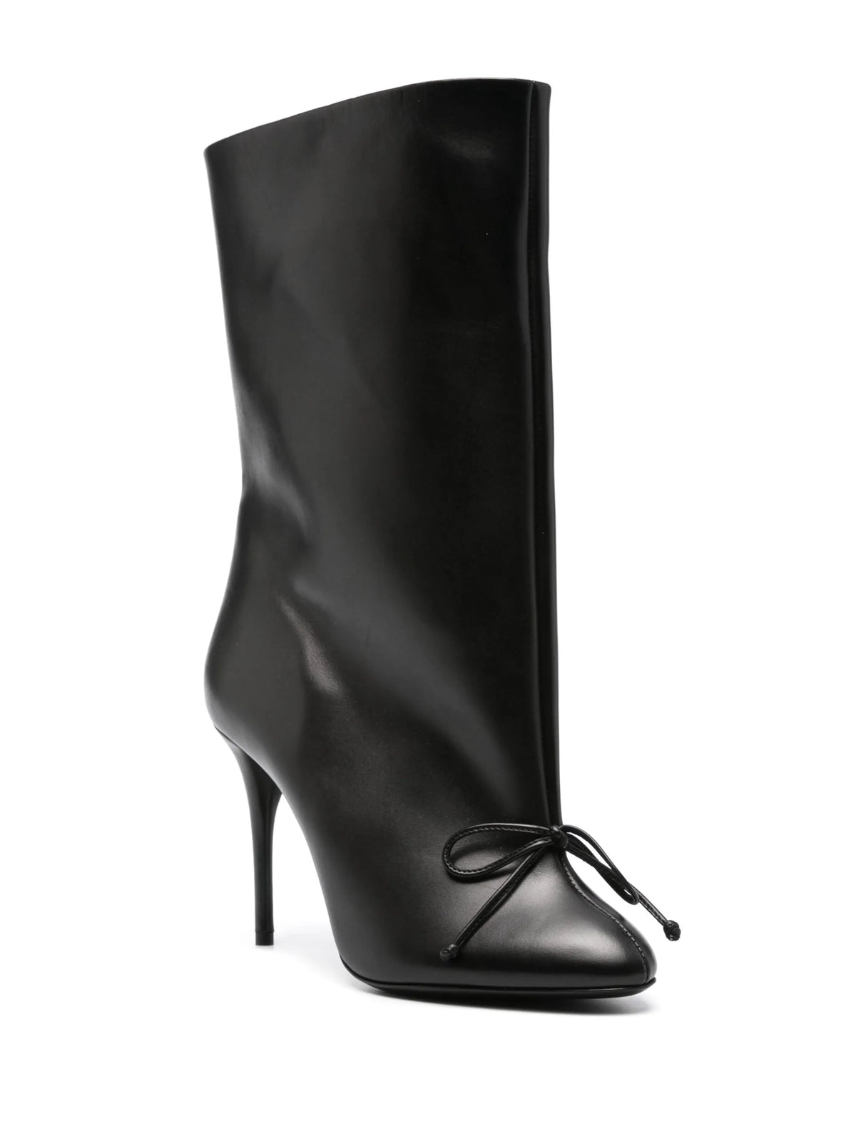 100mm bow-detailed boots