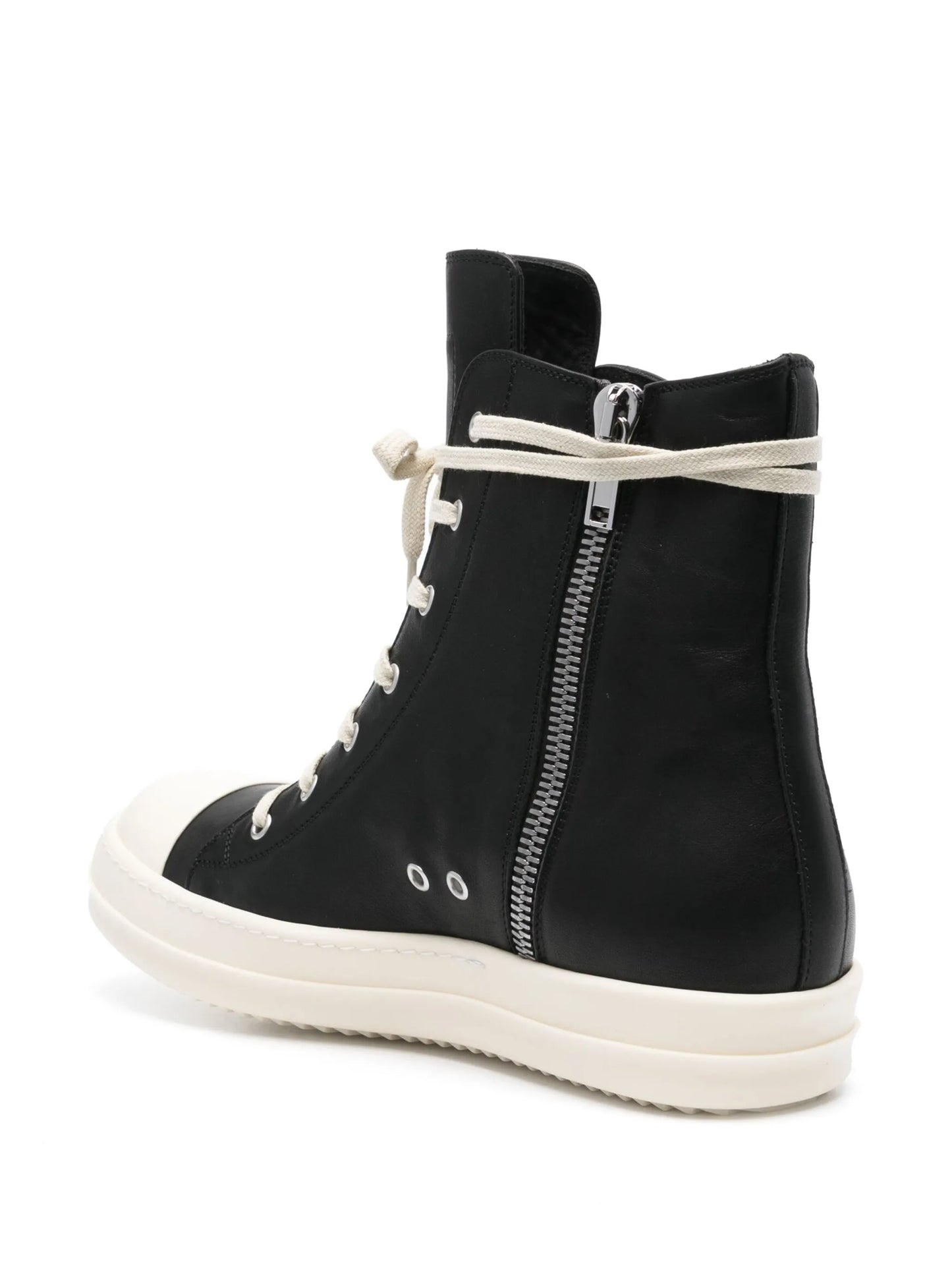 zip-up high-top sneakers