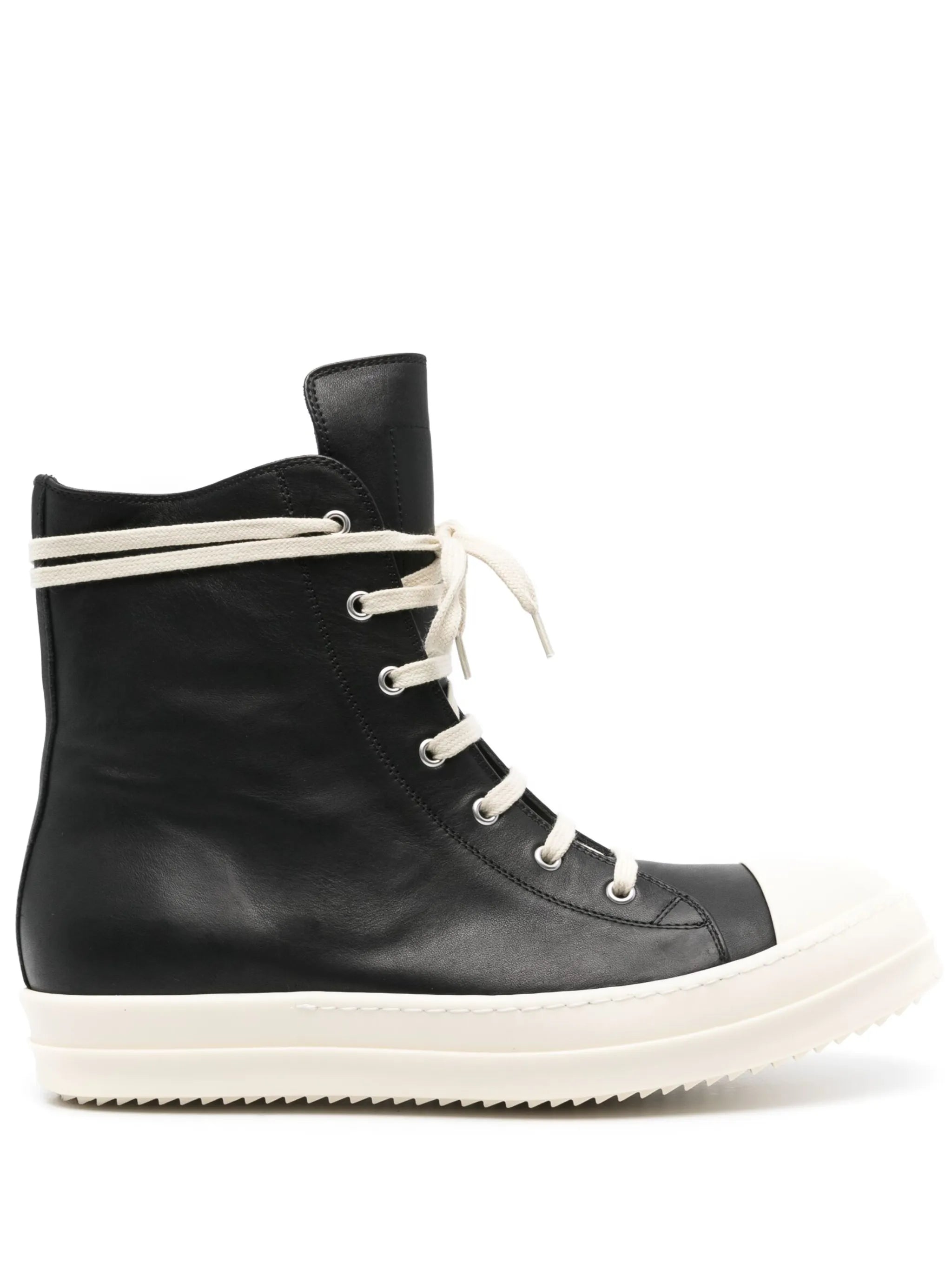 zip-up high-top sneakers