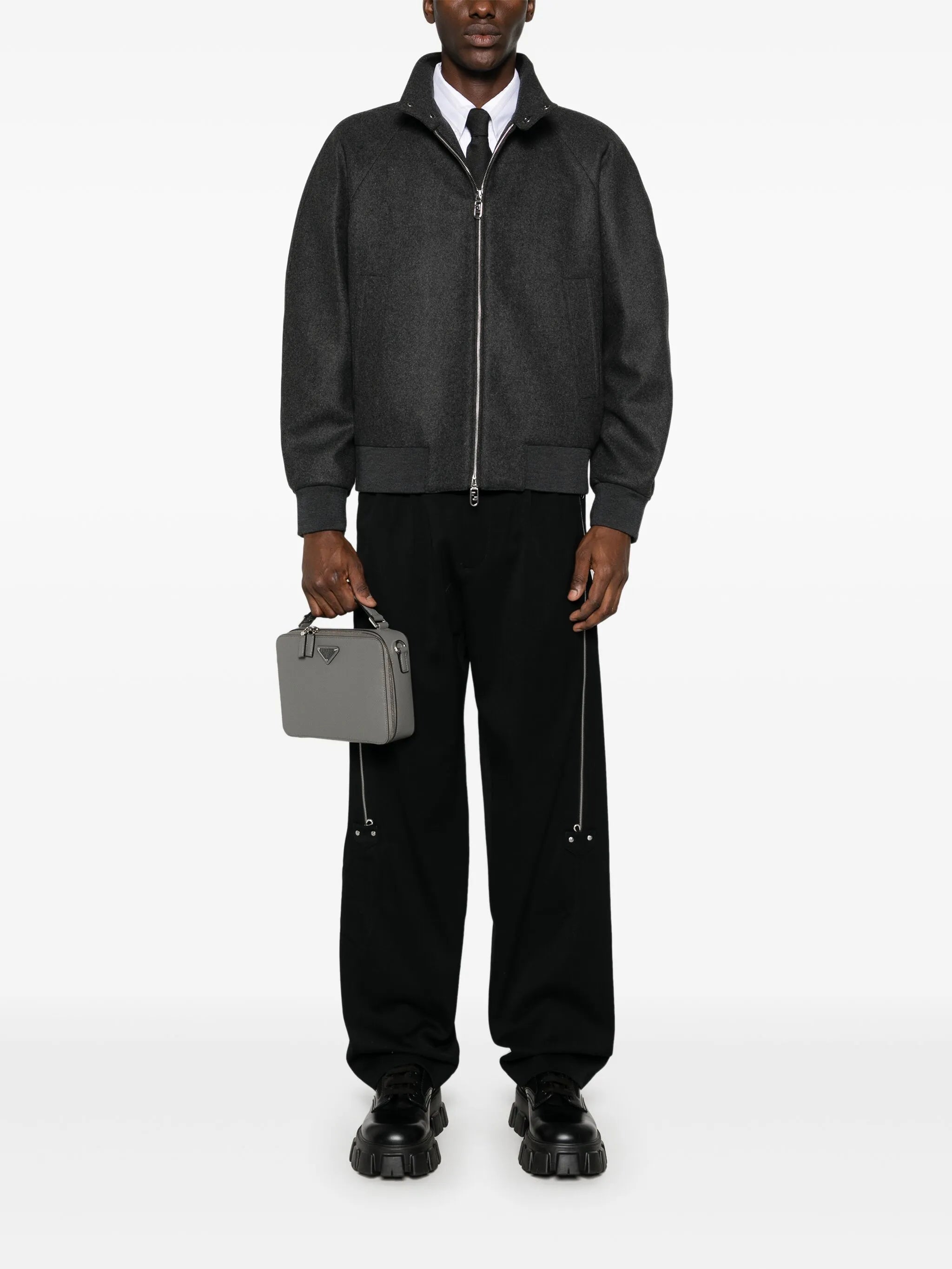felted bomber jacket