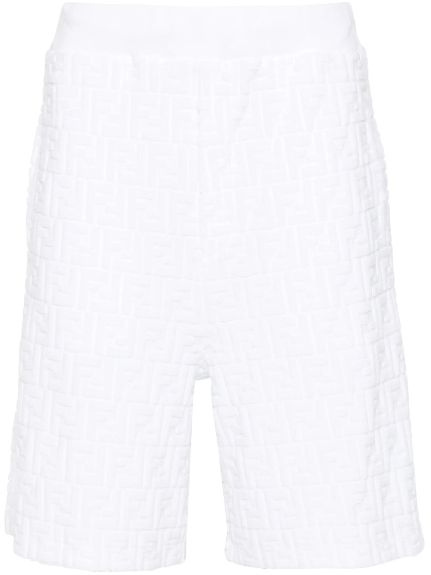 FF-motif terry bermuda shorts