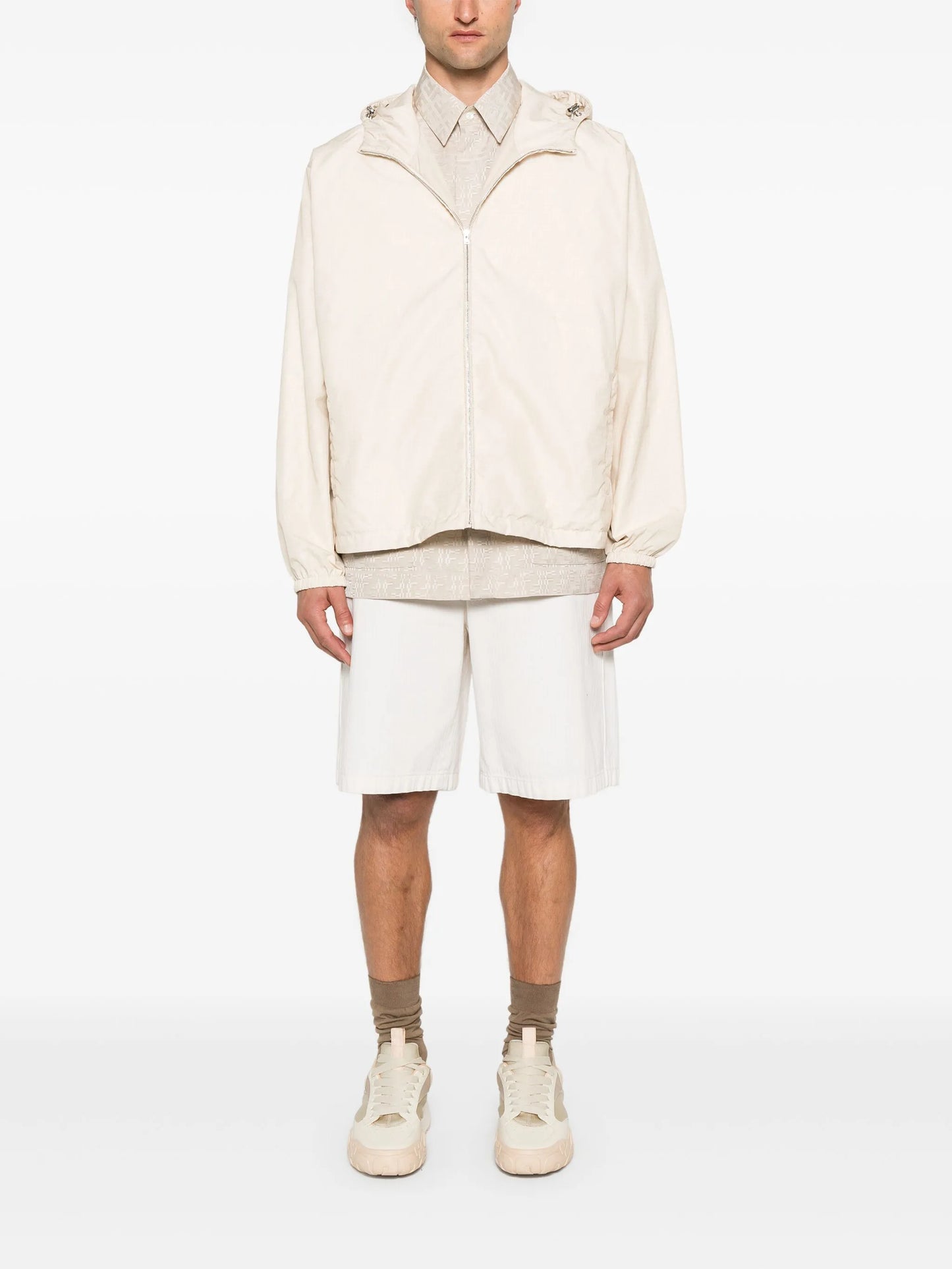 FF-logo print windbreaker