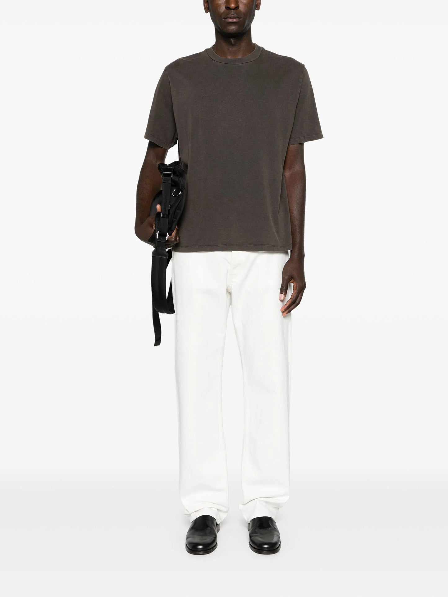 drop-shoulder cotton T-shirt