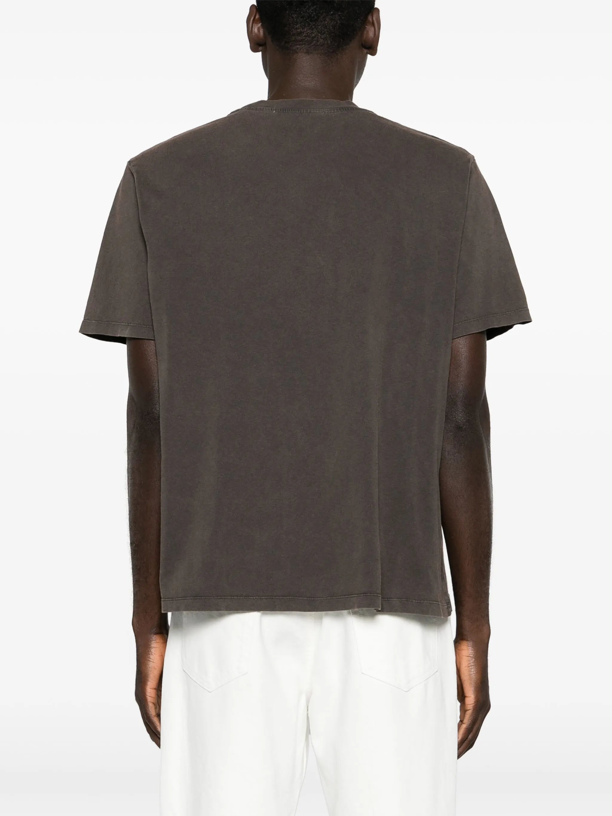 drop-shoulder cotton T-shirt