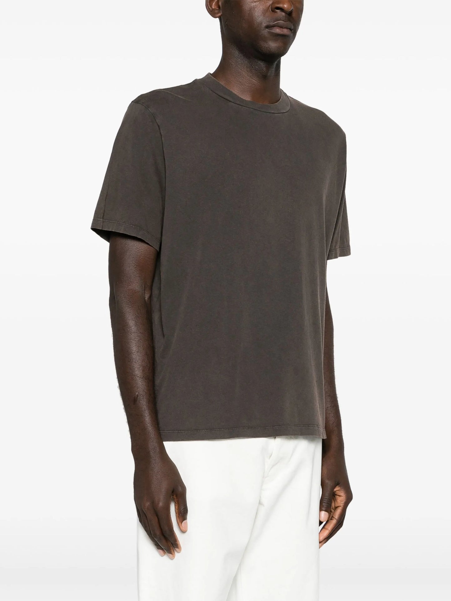 drop-shoulder cotton T-shirt