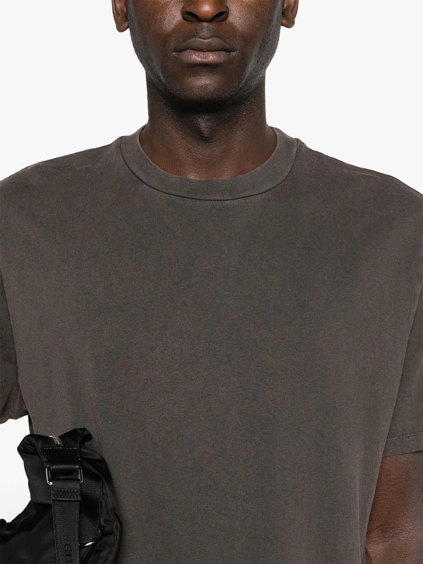 drop-shoulder cotton T-shirt