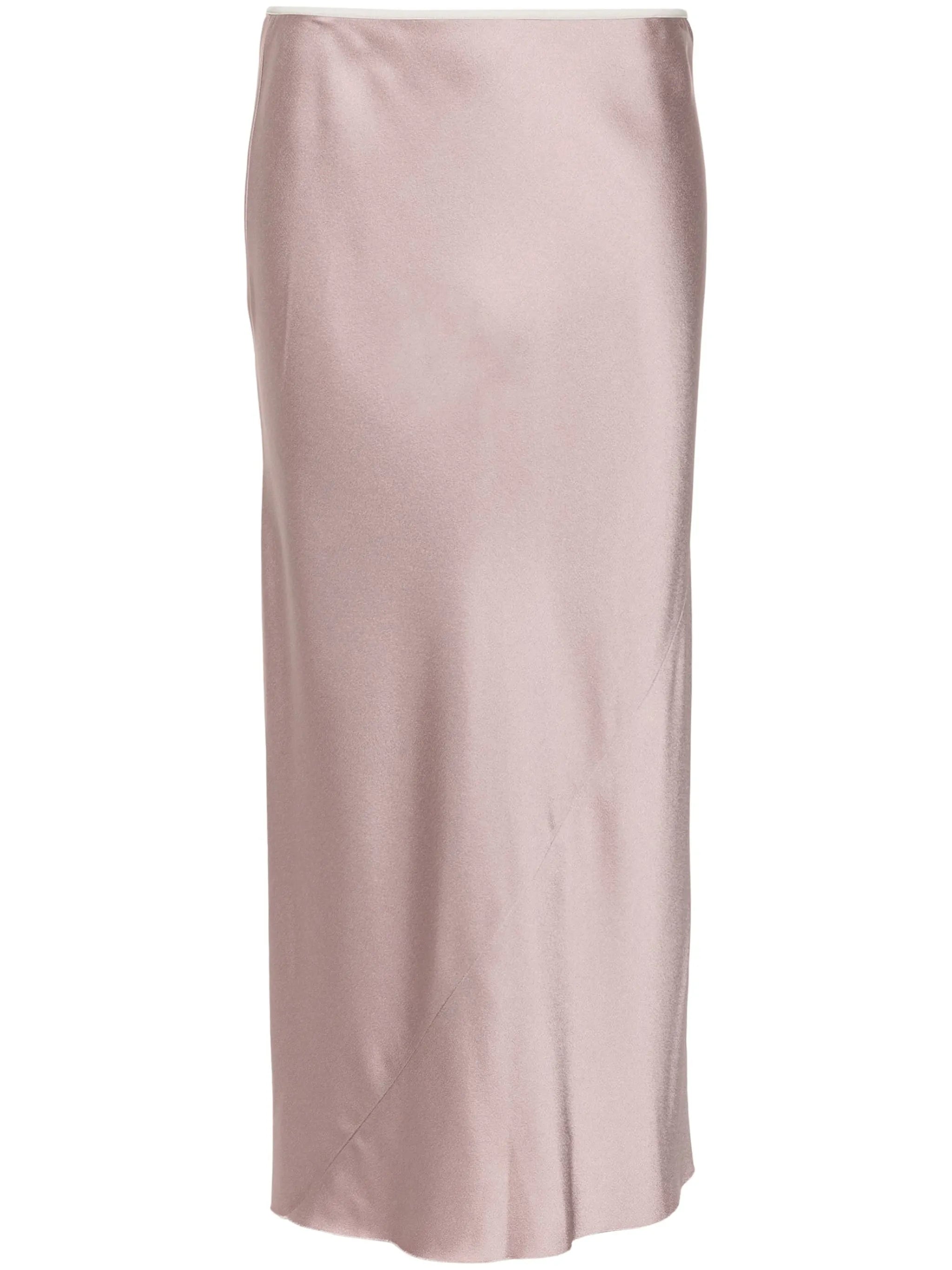 satin midi skirt