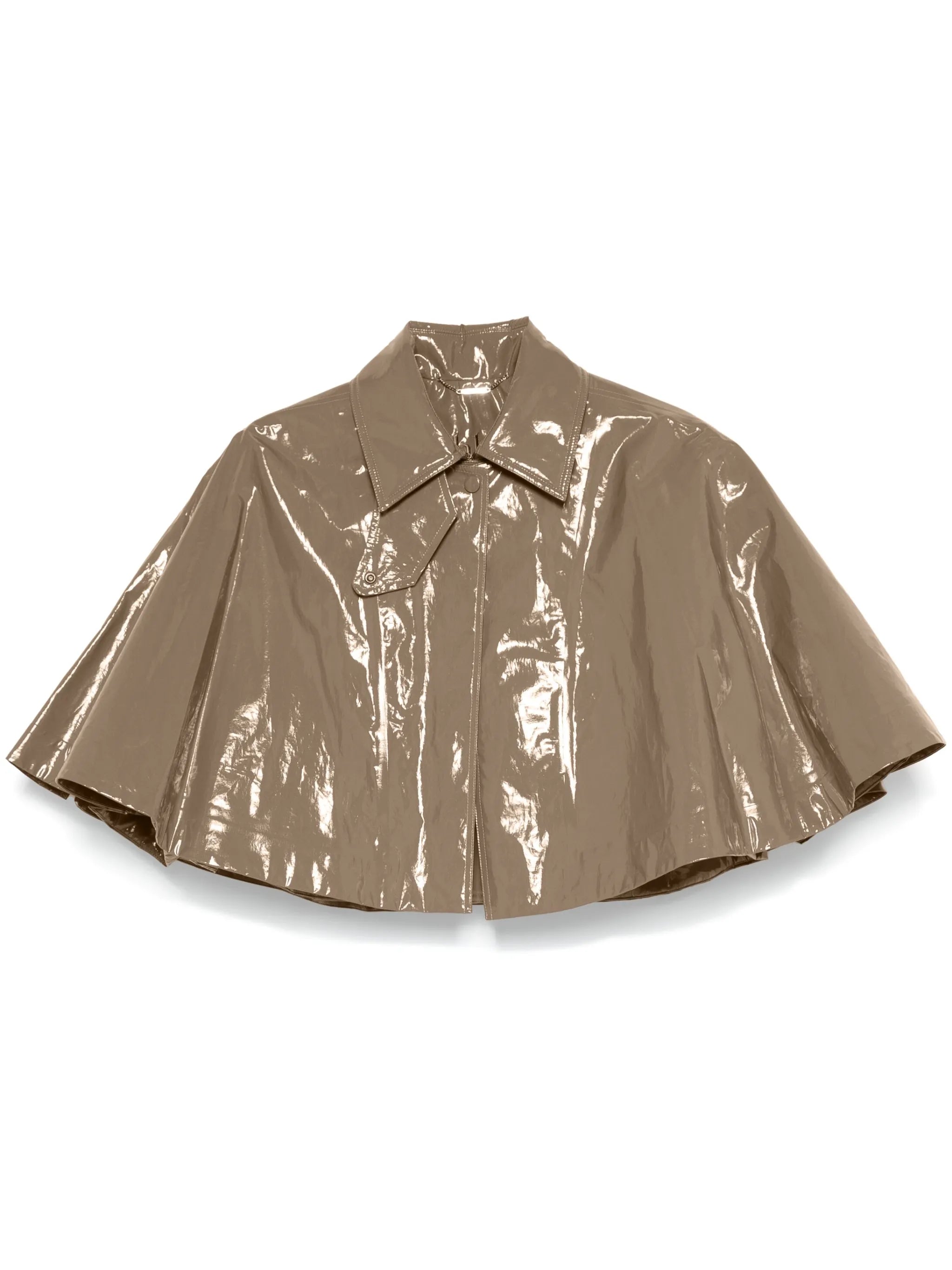lacquered short cape