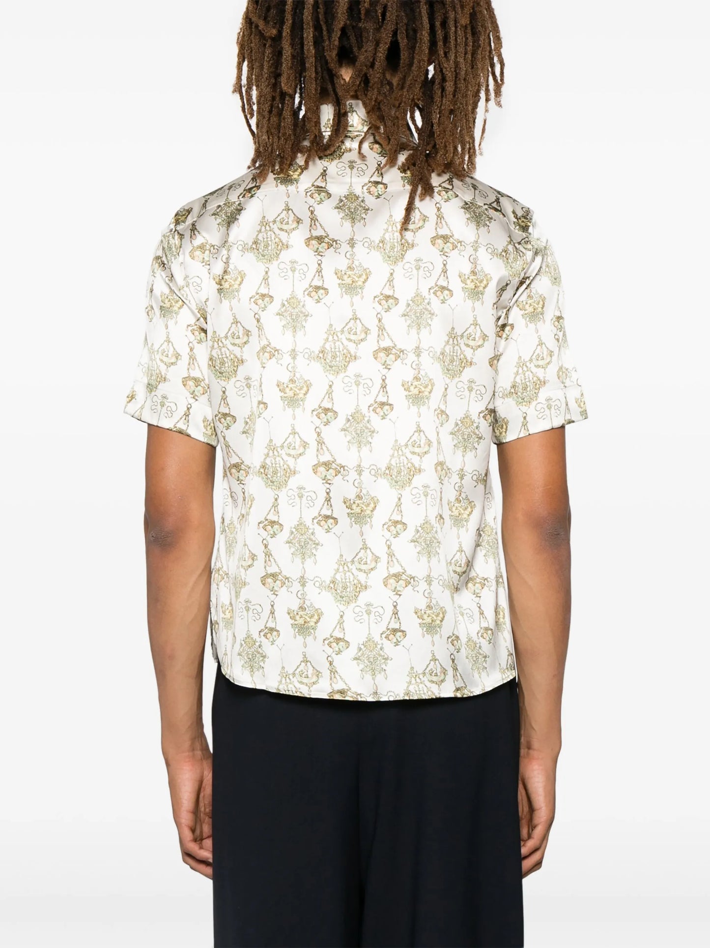 chandelier-print shirt