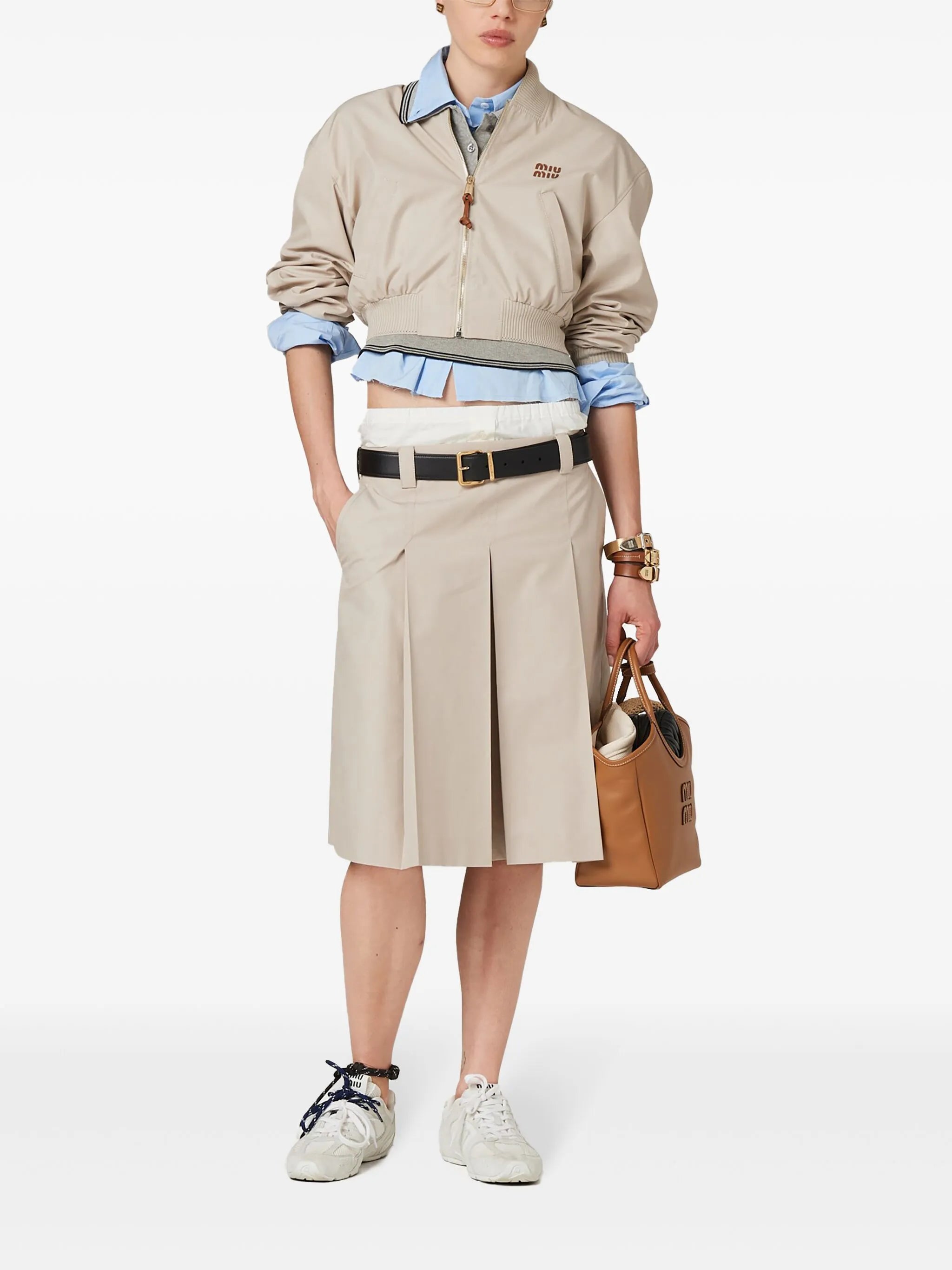 Panama cropped bomber jacket