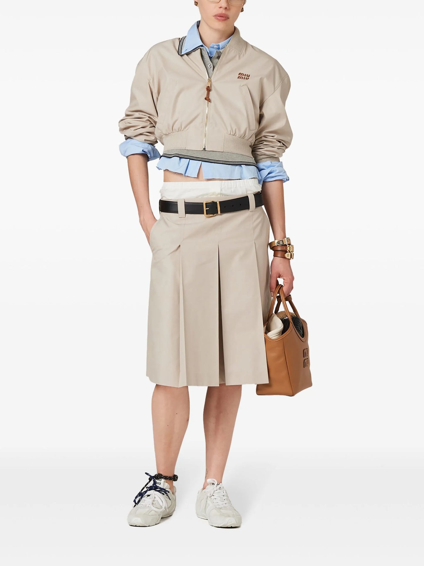 Panama cropped bomber jacket