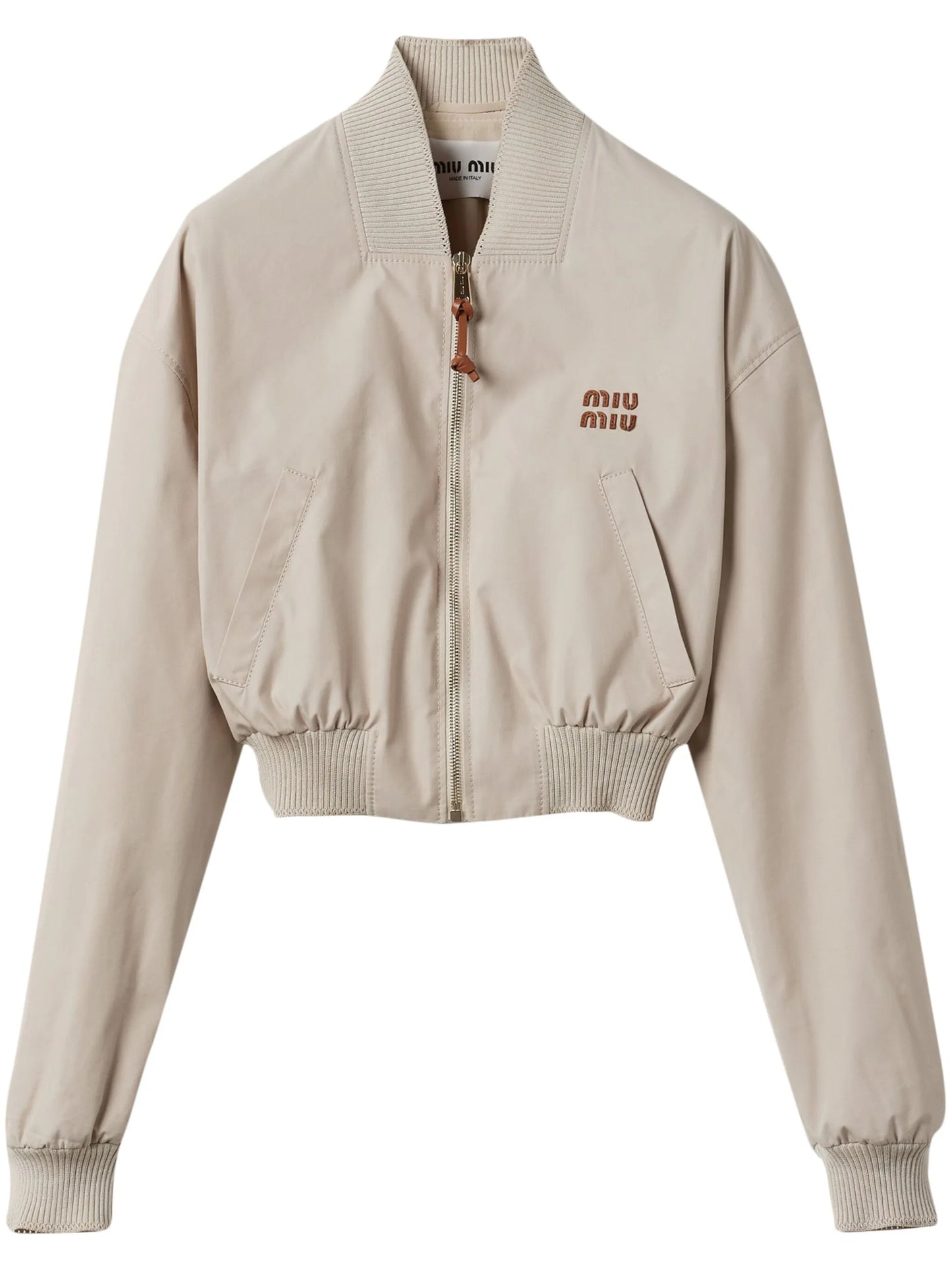 Panama cropped bomber jacket