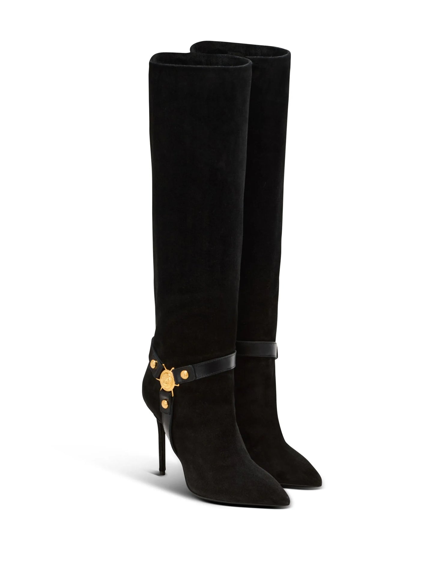Eva 95mm suede biker boots