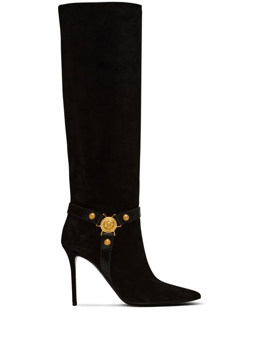 Eva 95mm suede biker boots