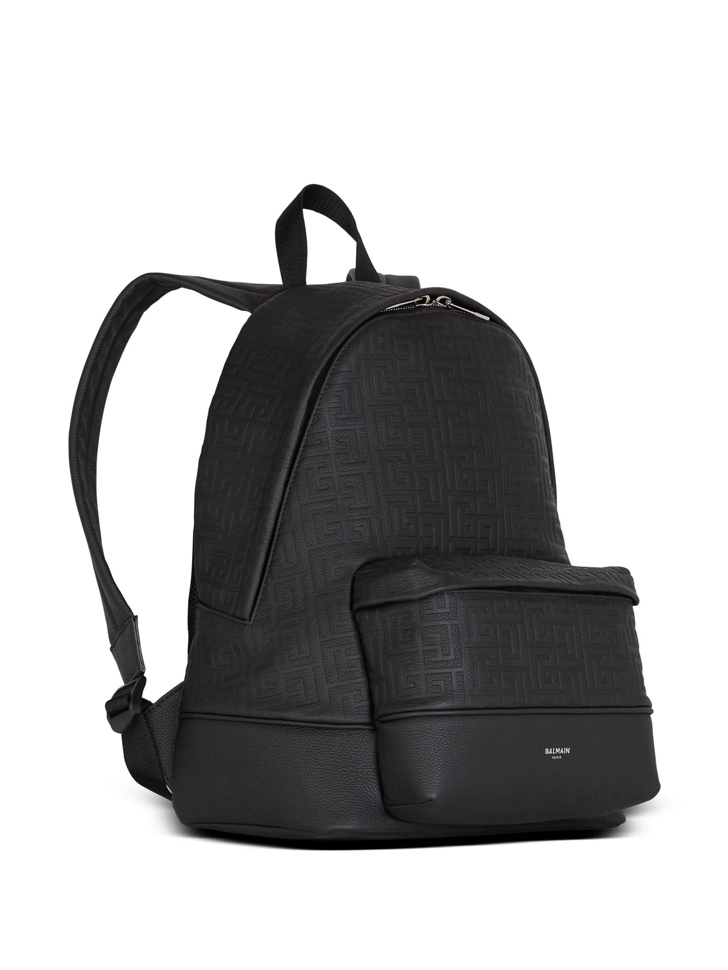 grained-effect leather backpack