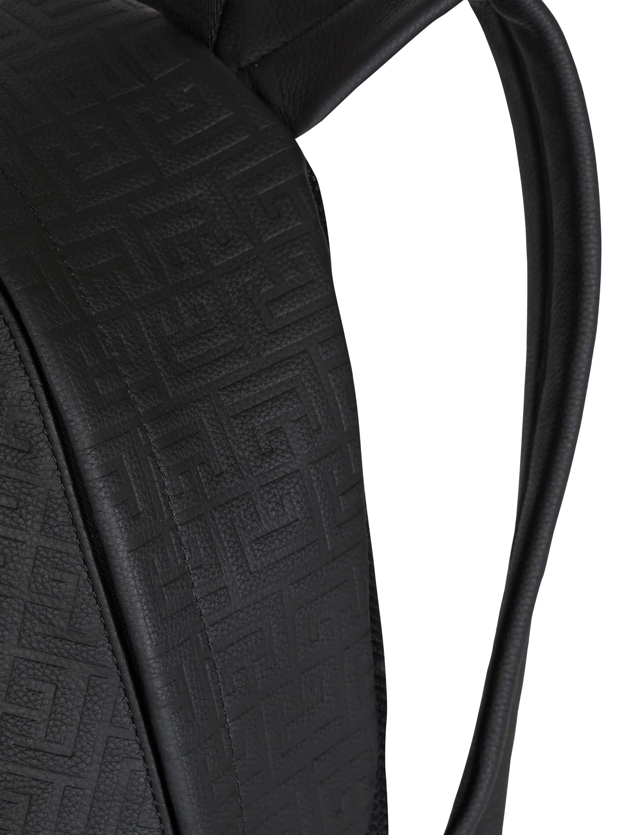 grained-effect leather backpack