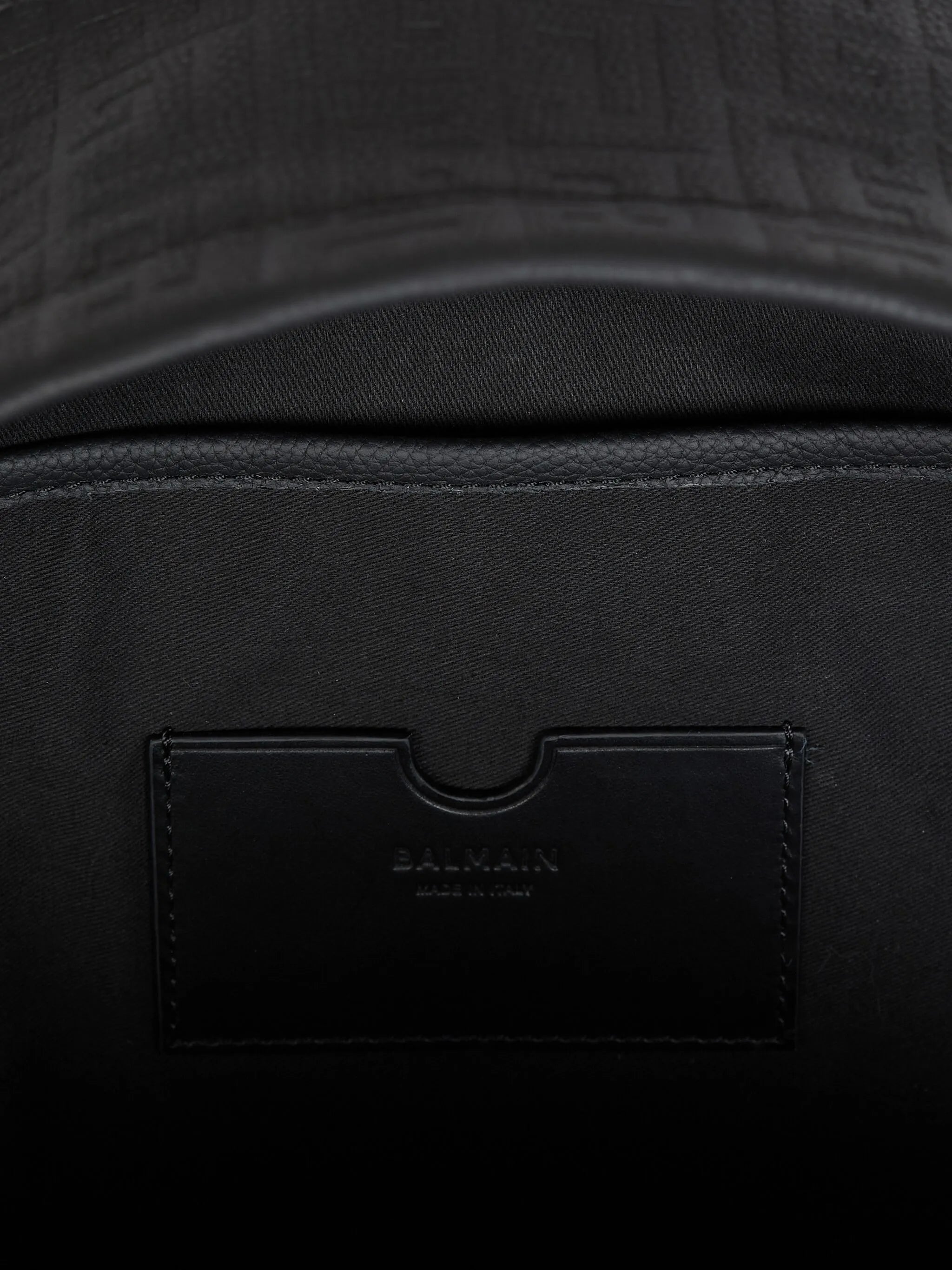 grained-effect leather backpack