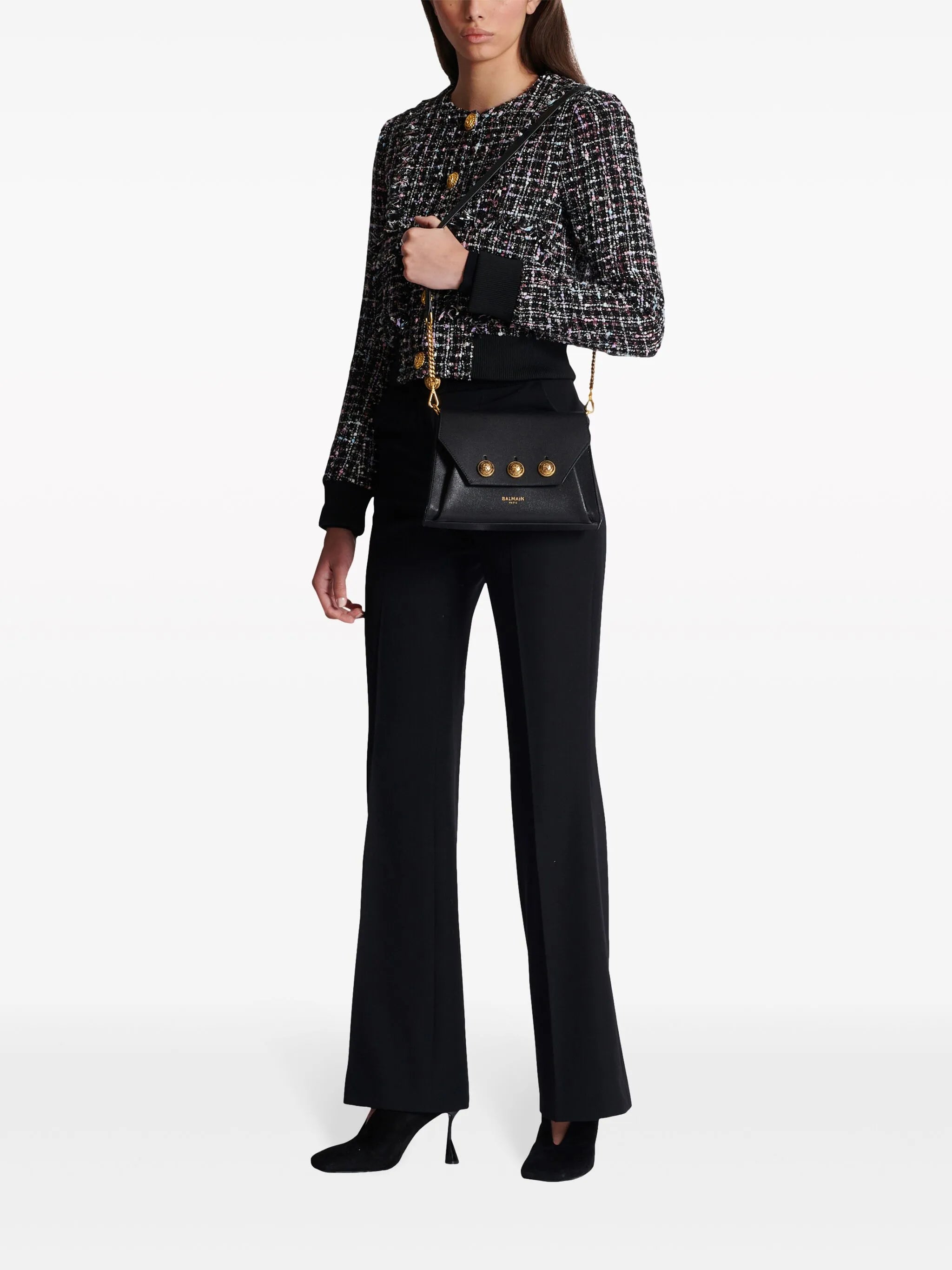 Emblème leather crossbody bag