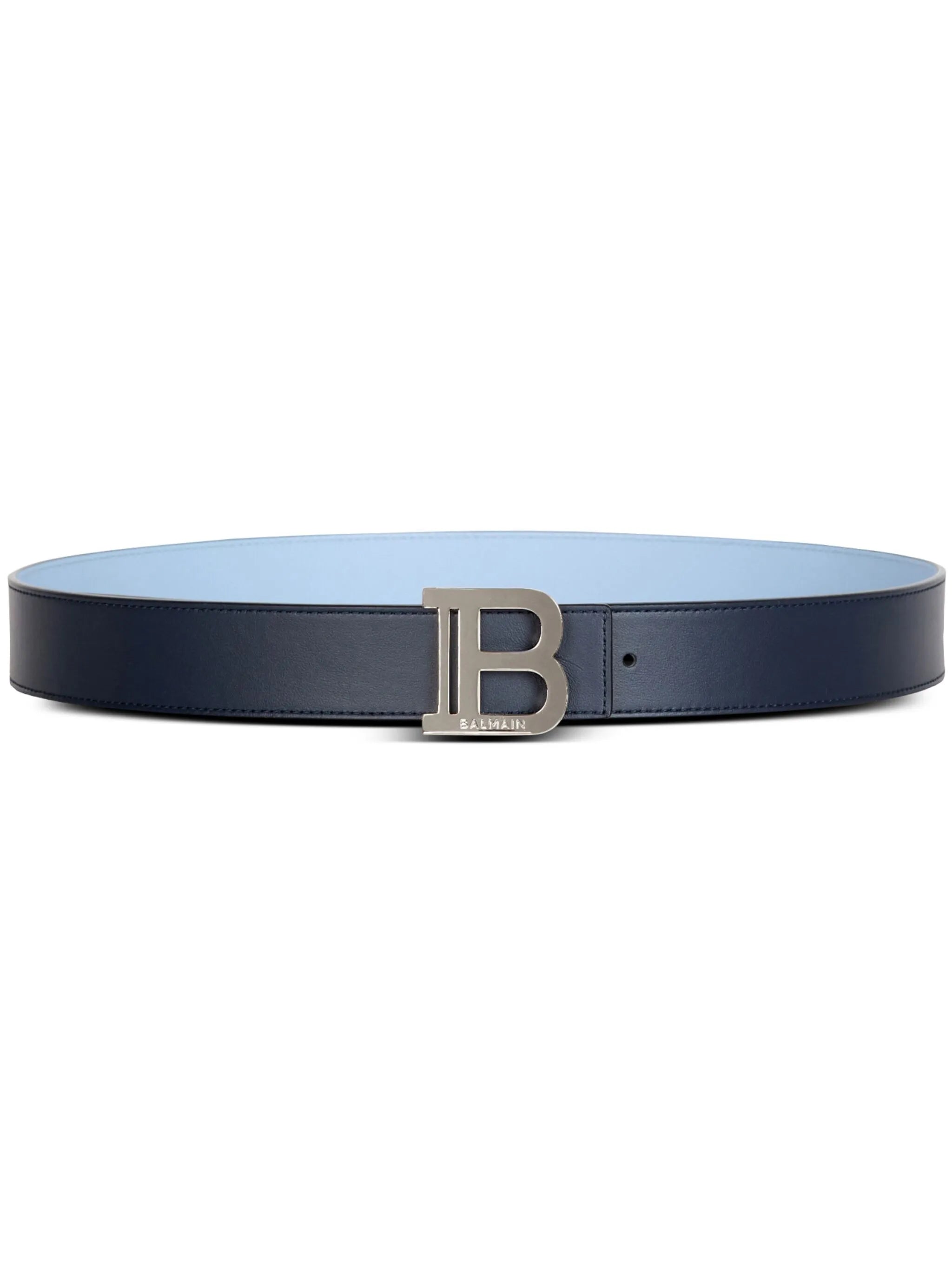 two-tone reversible leather belt