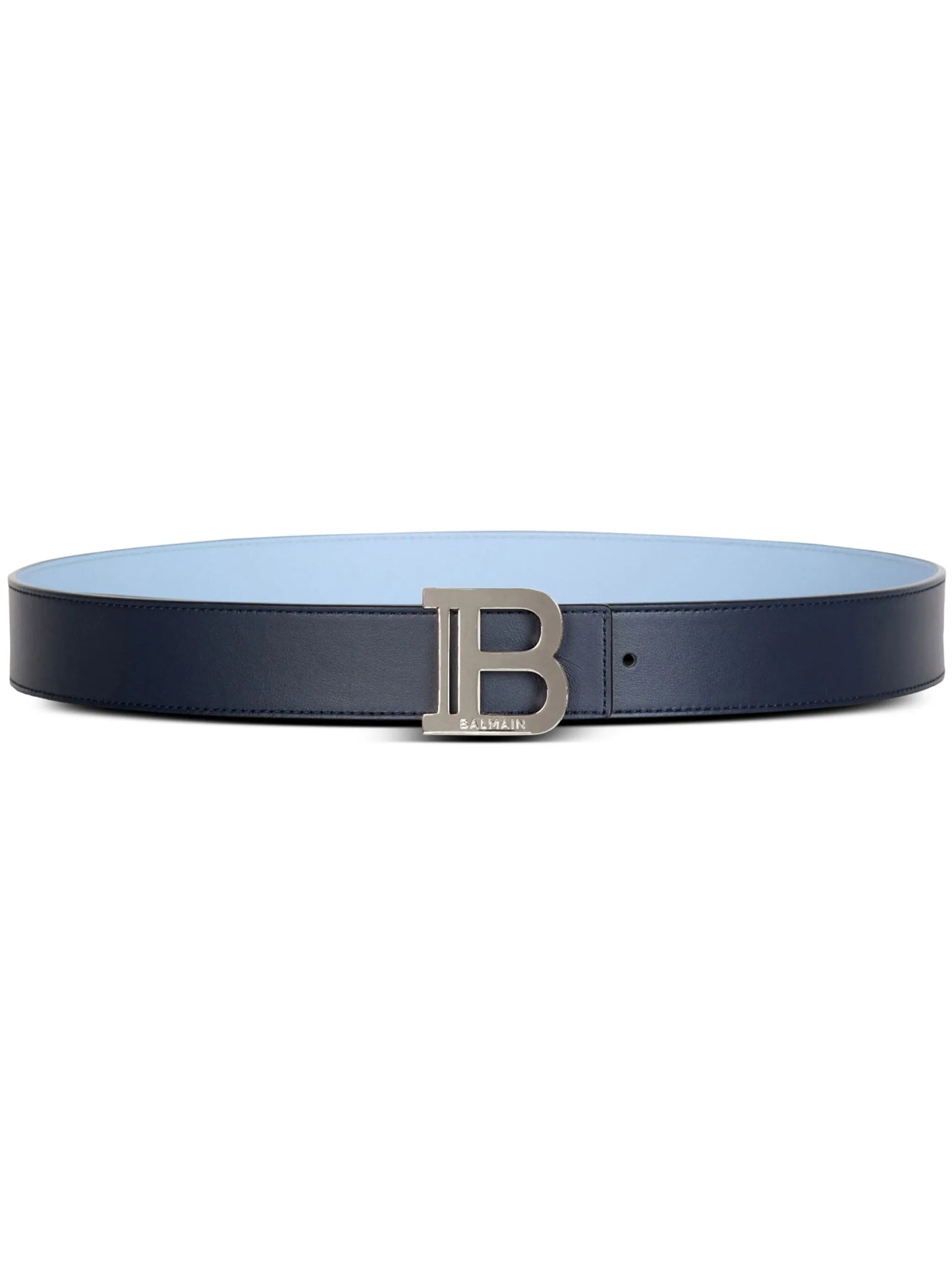 two-tone reversible leather belt