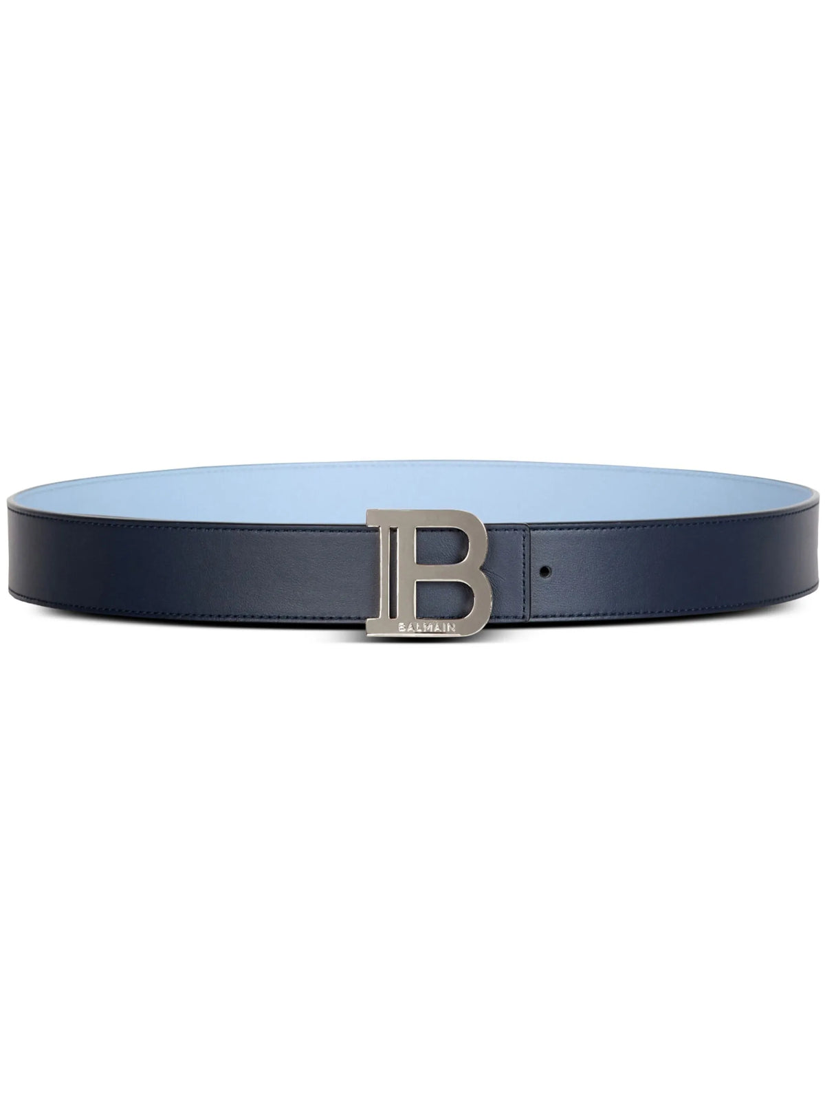 two-tone reversible leather belt
