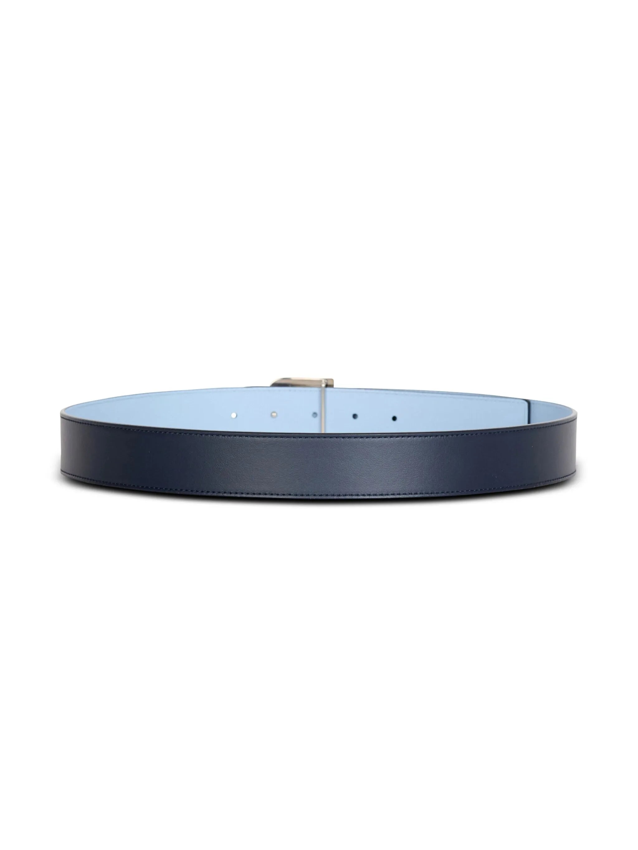 two-tone reversible leather belt