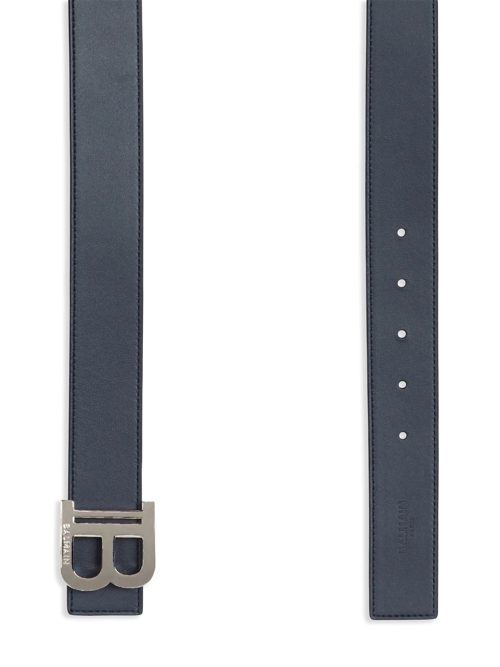 two-tone reversible leather belt