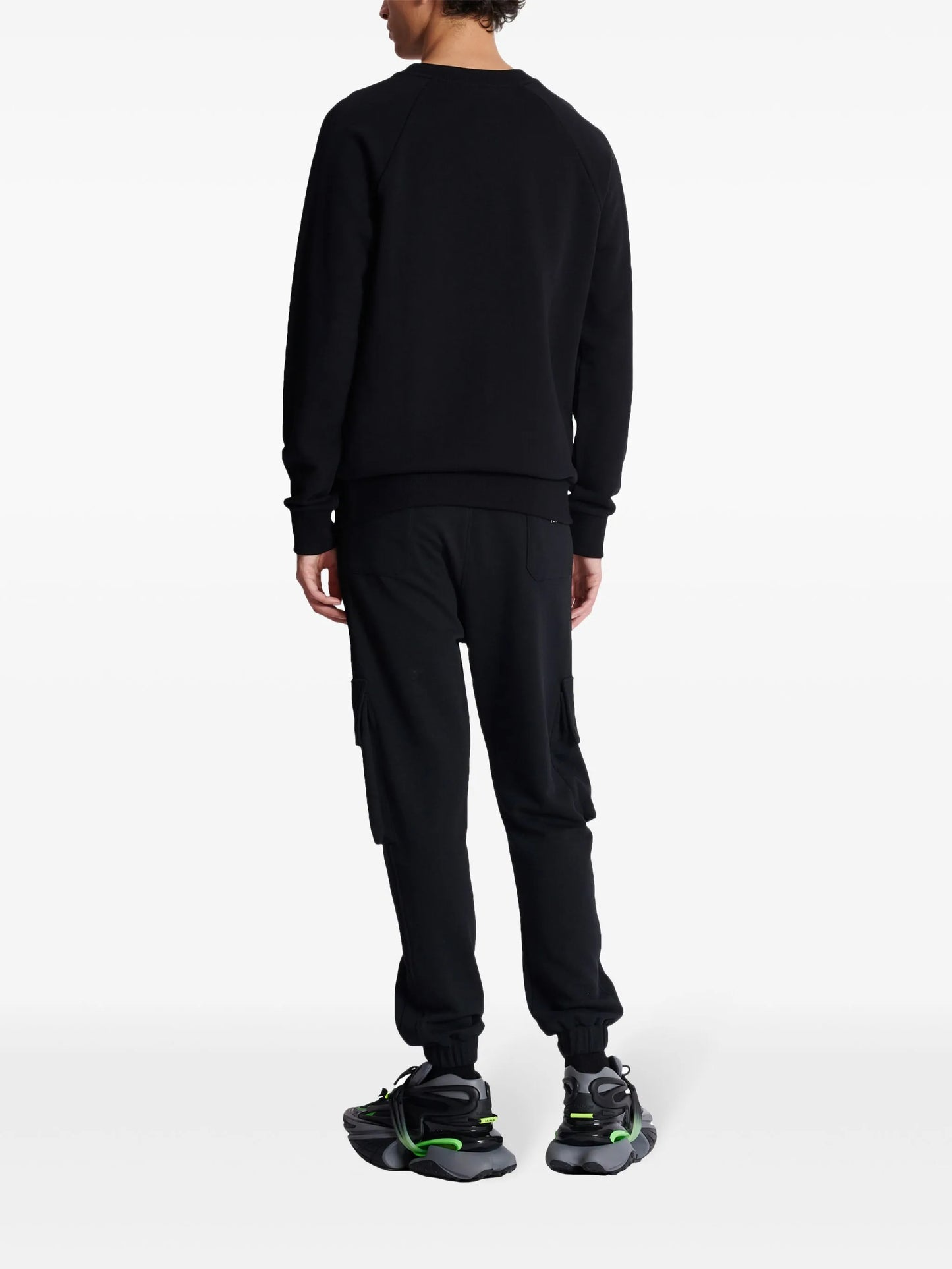 Balmain Paris logo-print cotton sweatshirt