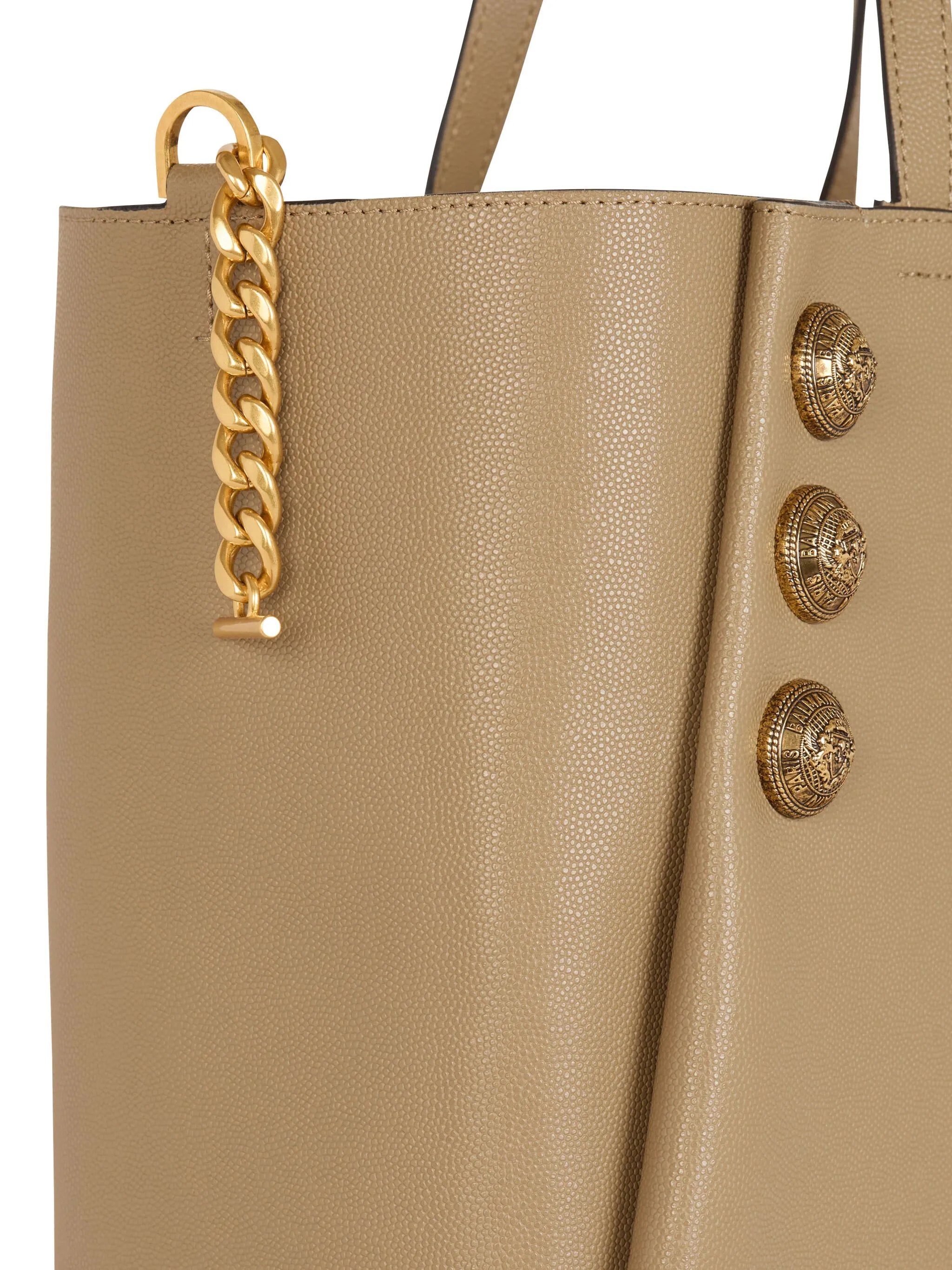 Emblème leather tote bag