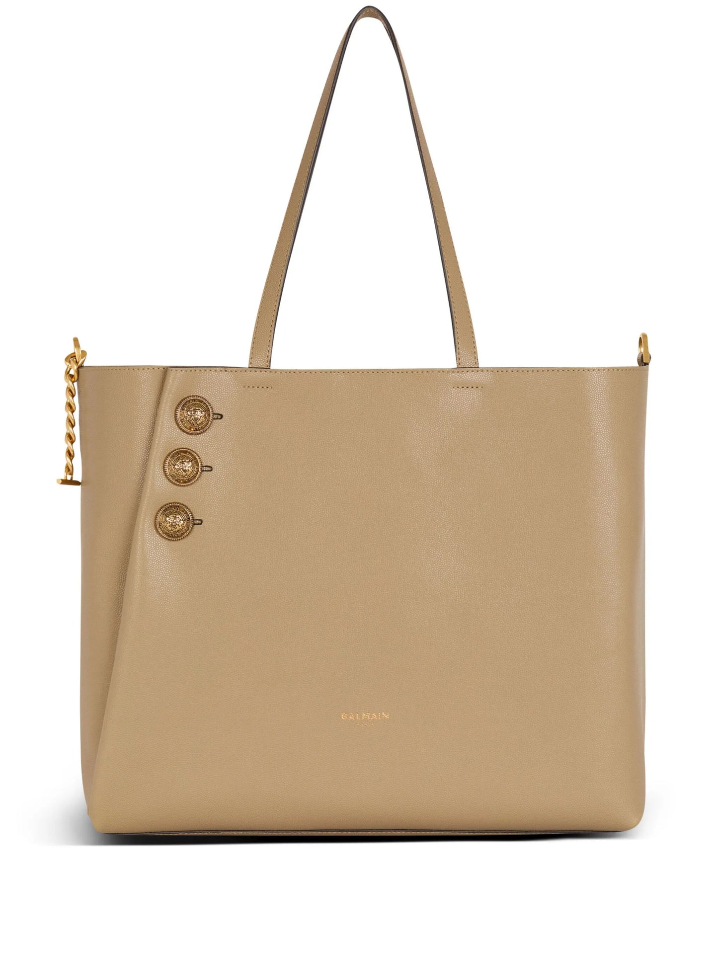Emblème leather tote bag