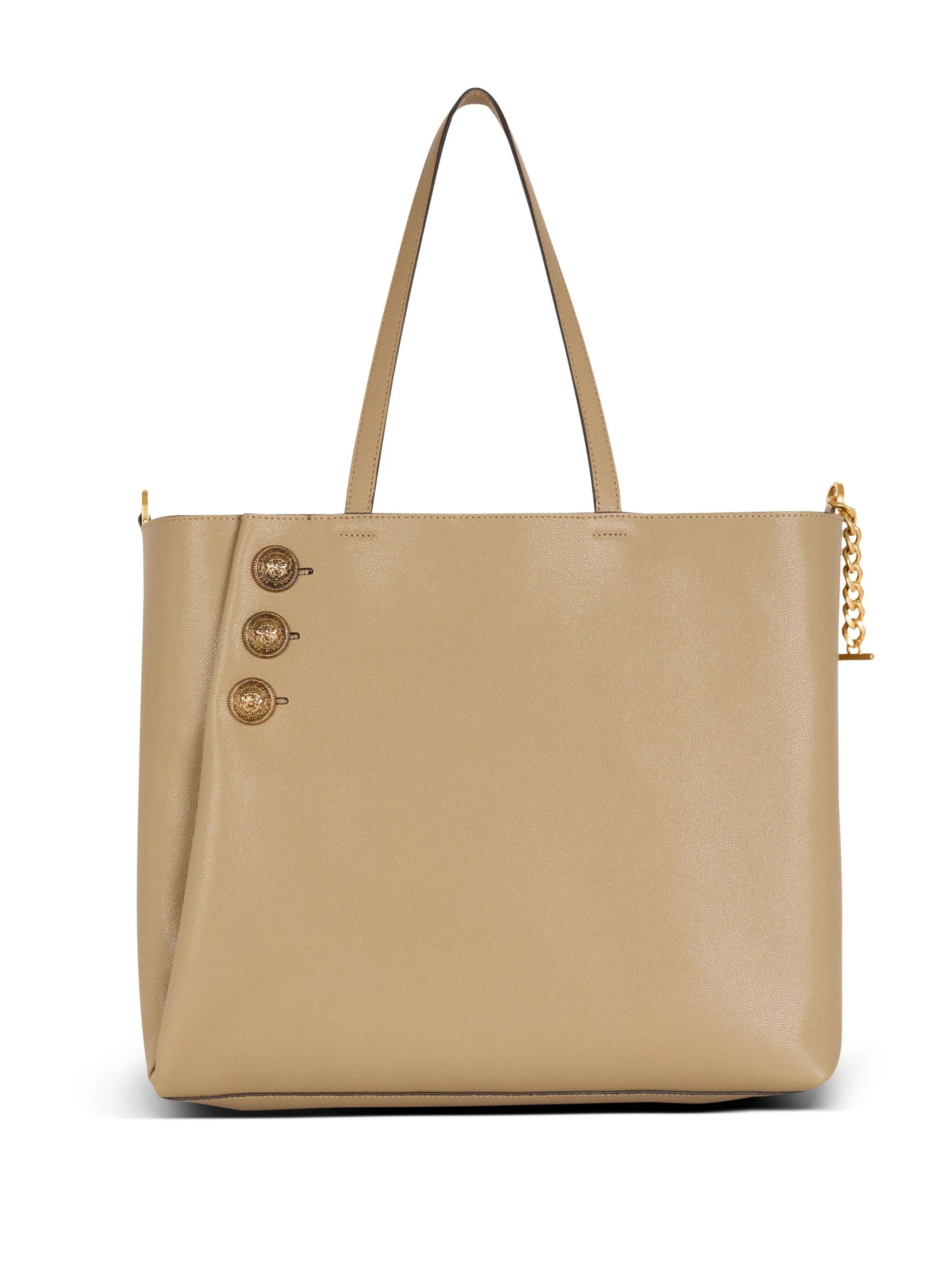 Emblème leather tote bag