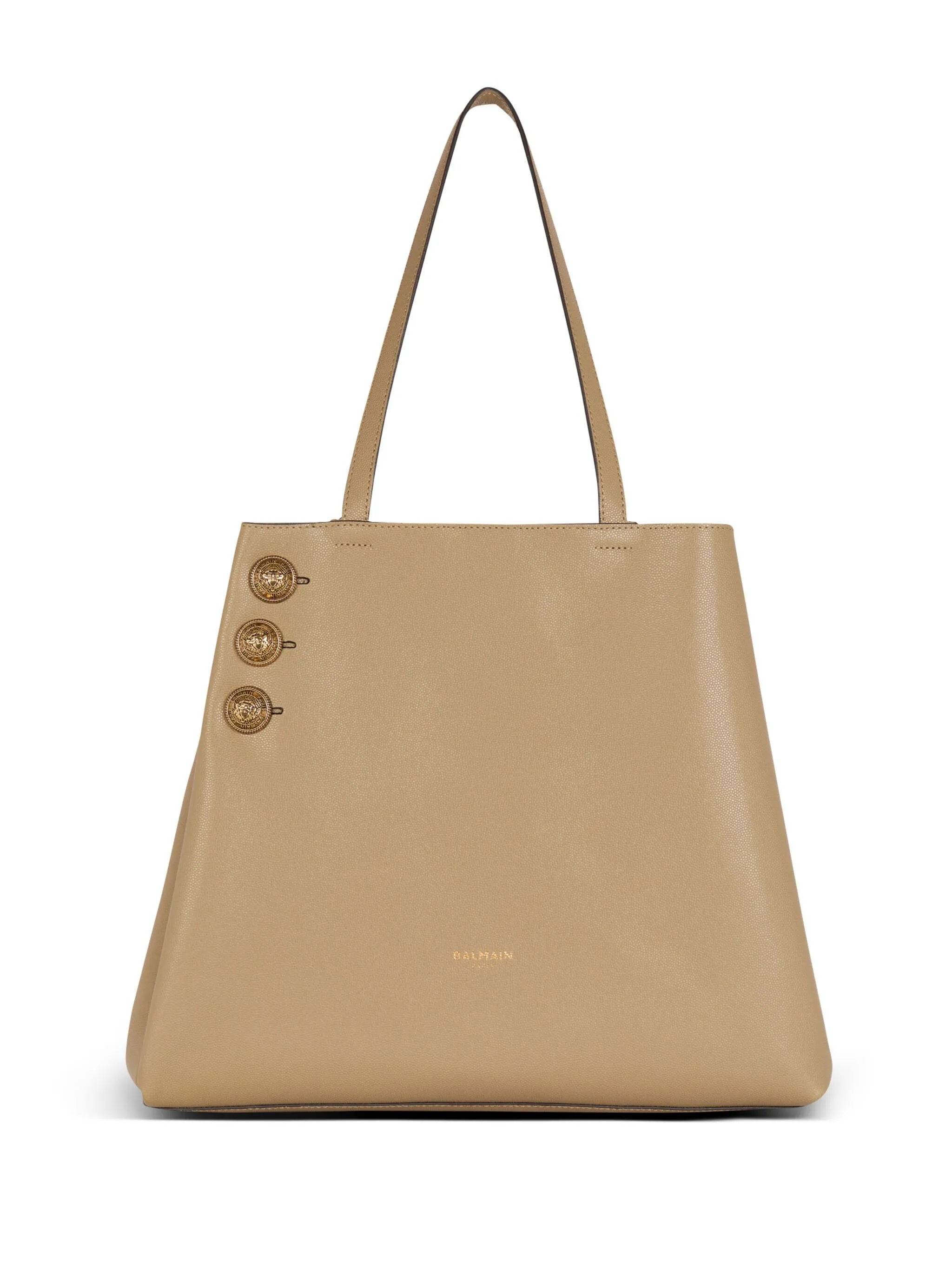 Emblème leather tote bag