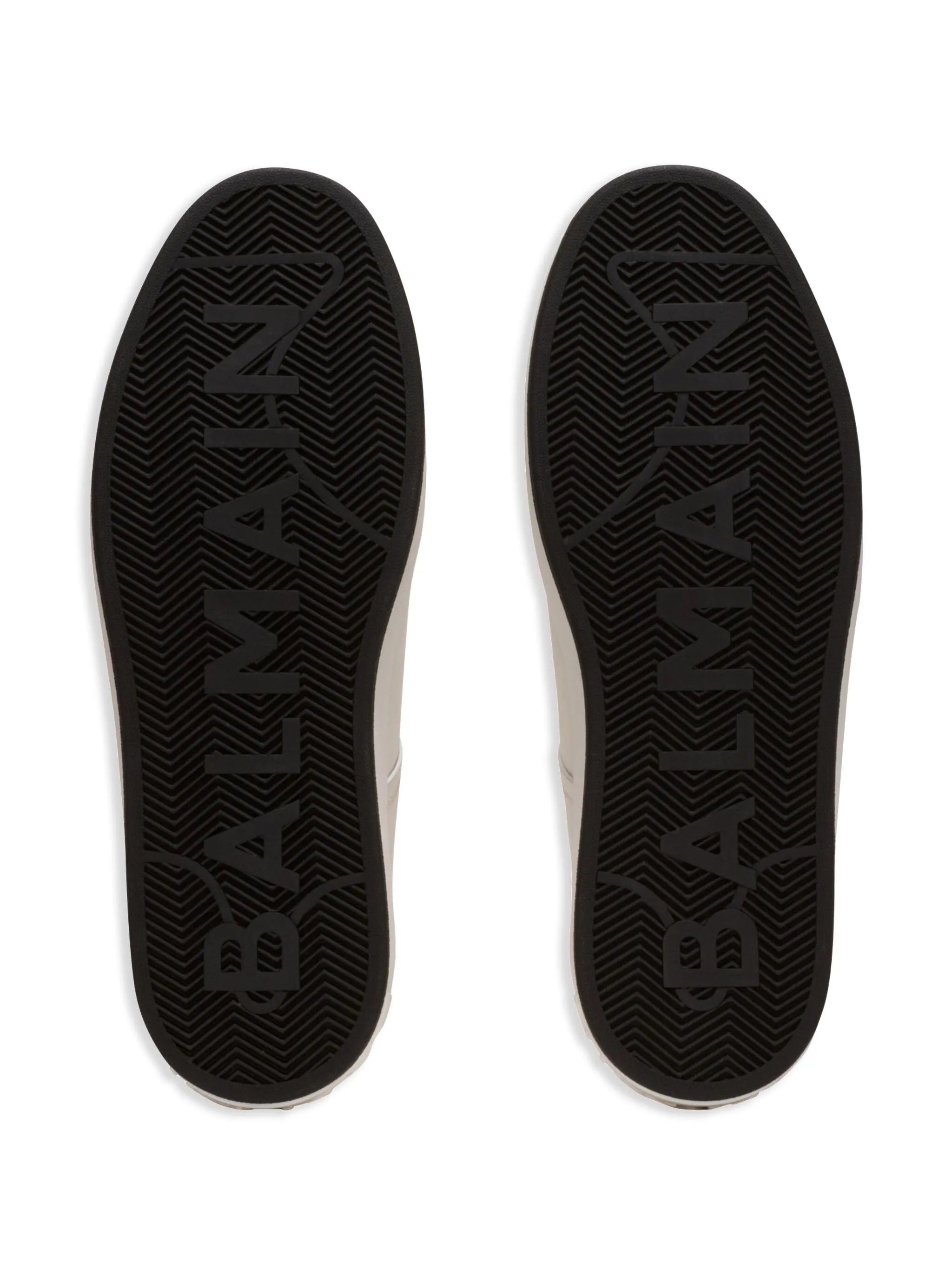 B-Court logo-plaque leather trainers