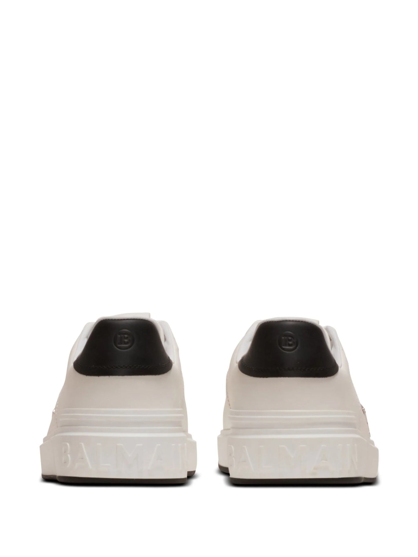 B-Court logo-plaque leather trainers