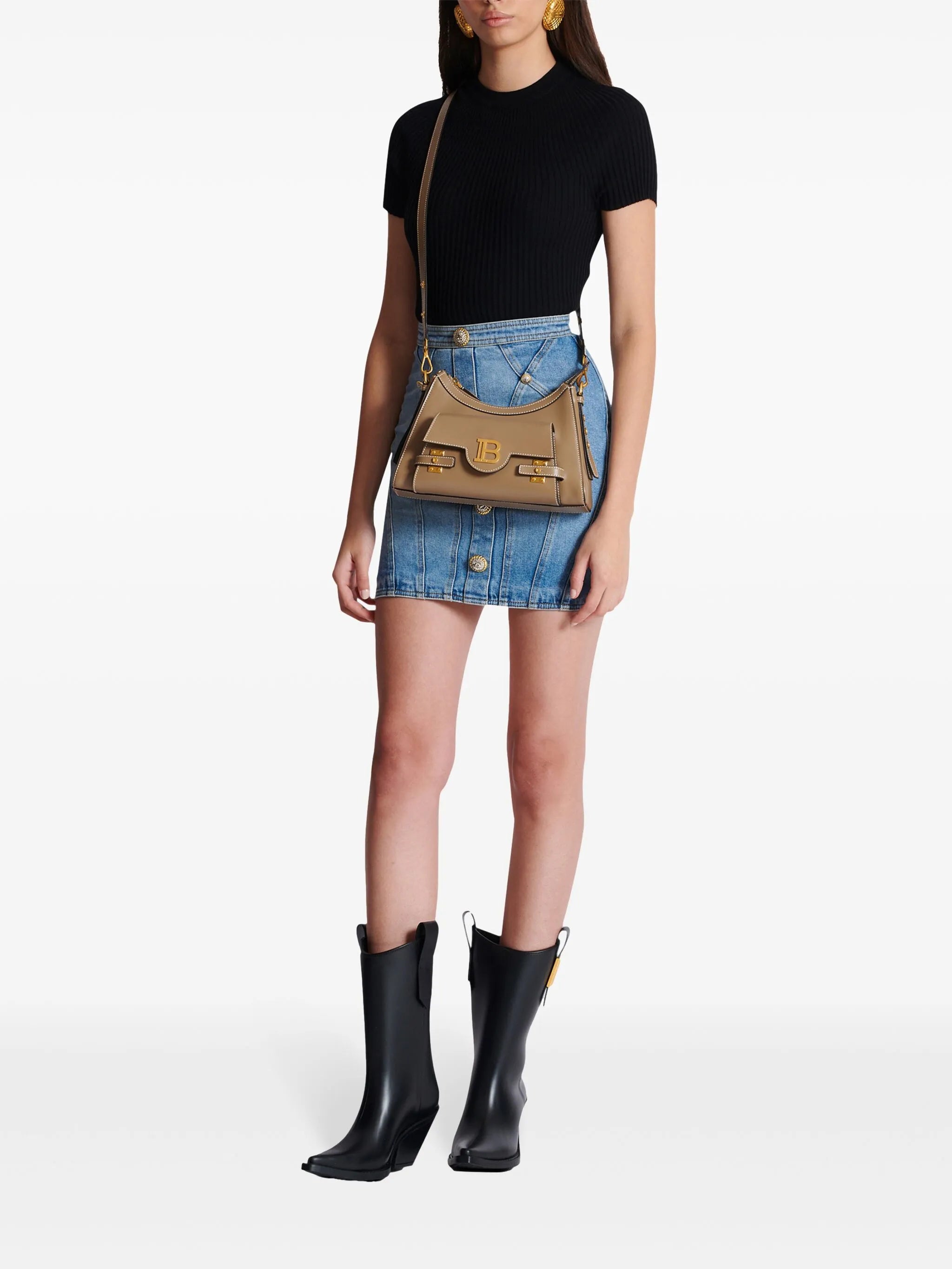 B-Buzz leather shoulder bag