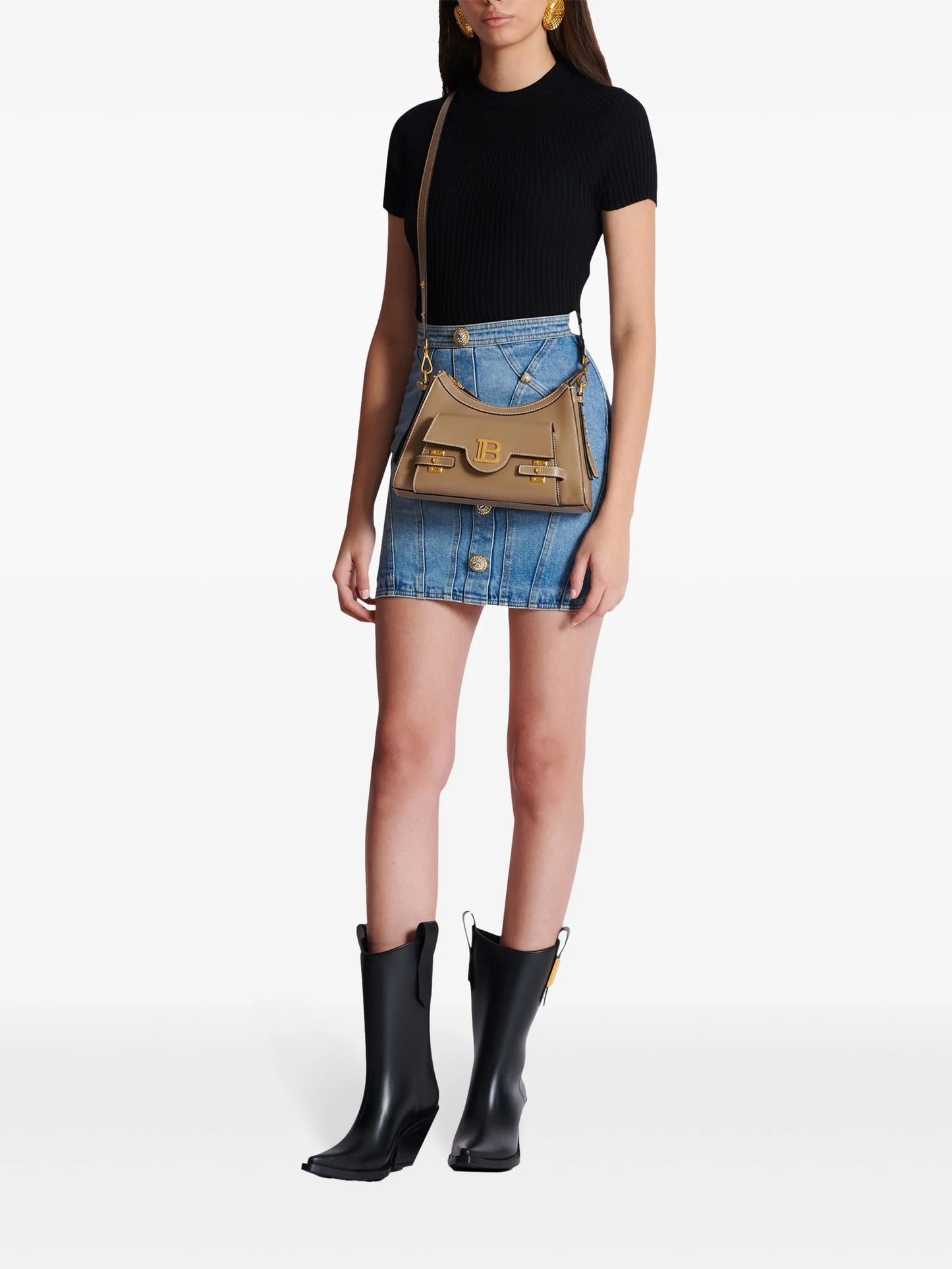 B-Buzz leather shoulder bag