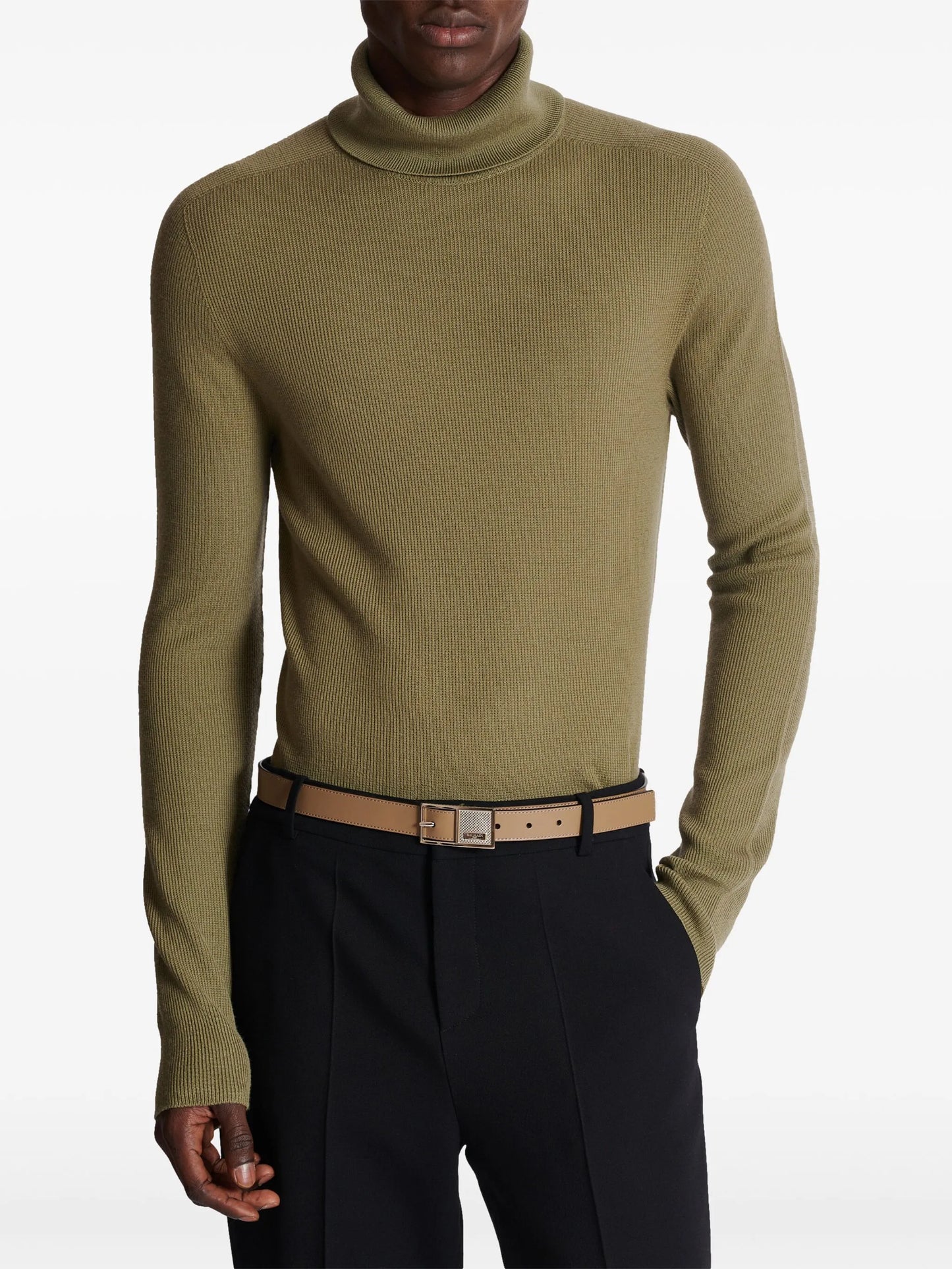 Thin Signature leather belt