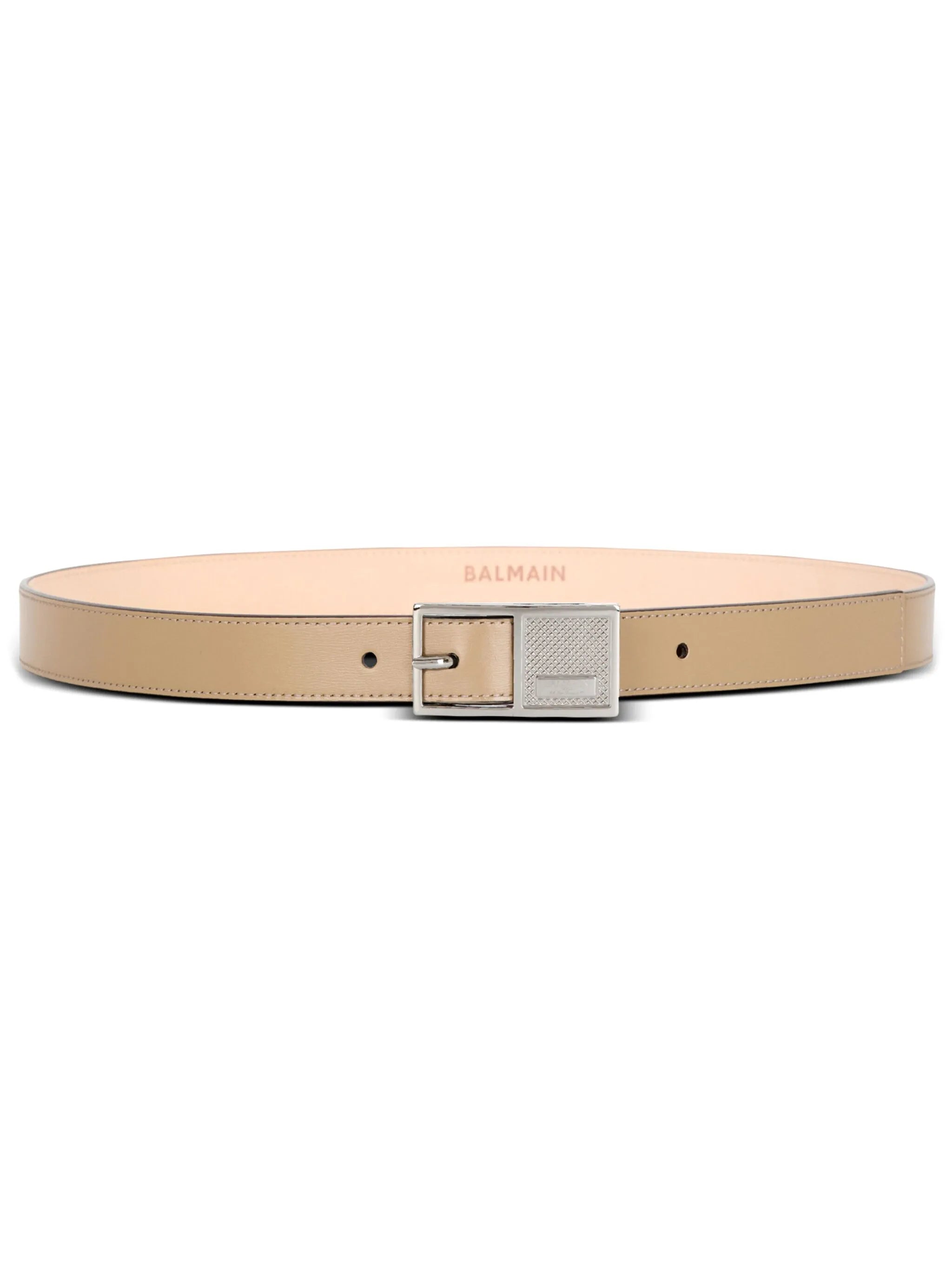 Thin Signature leather belt
