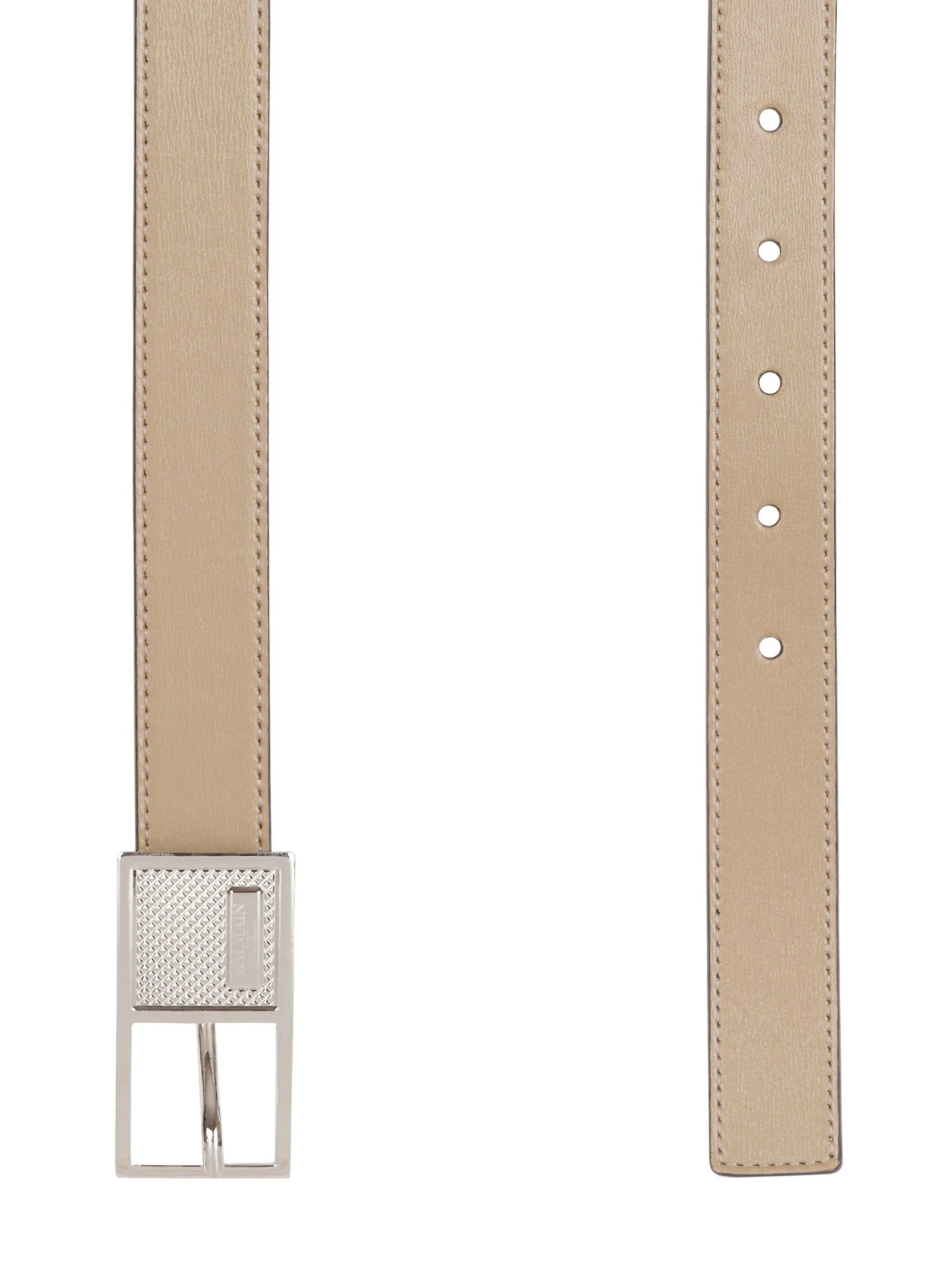 Thin Signature leather belt