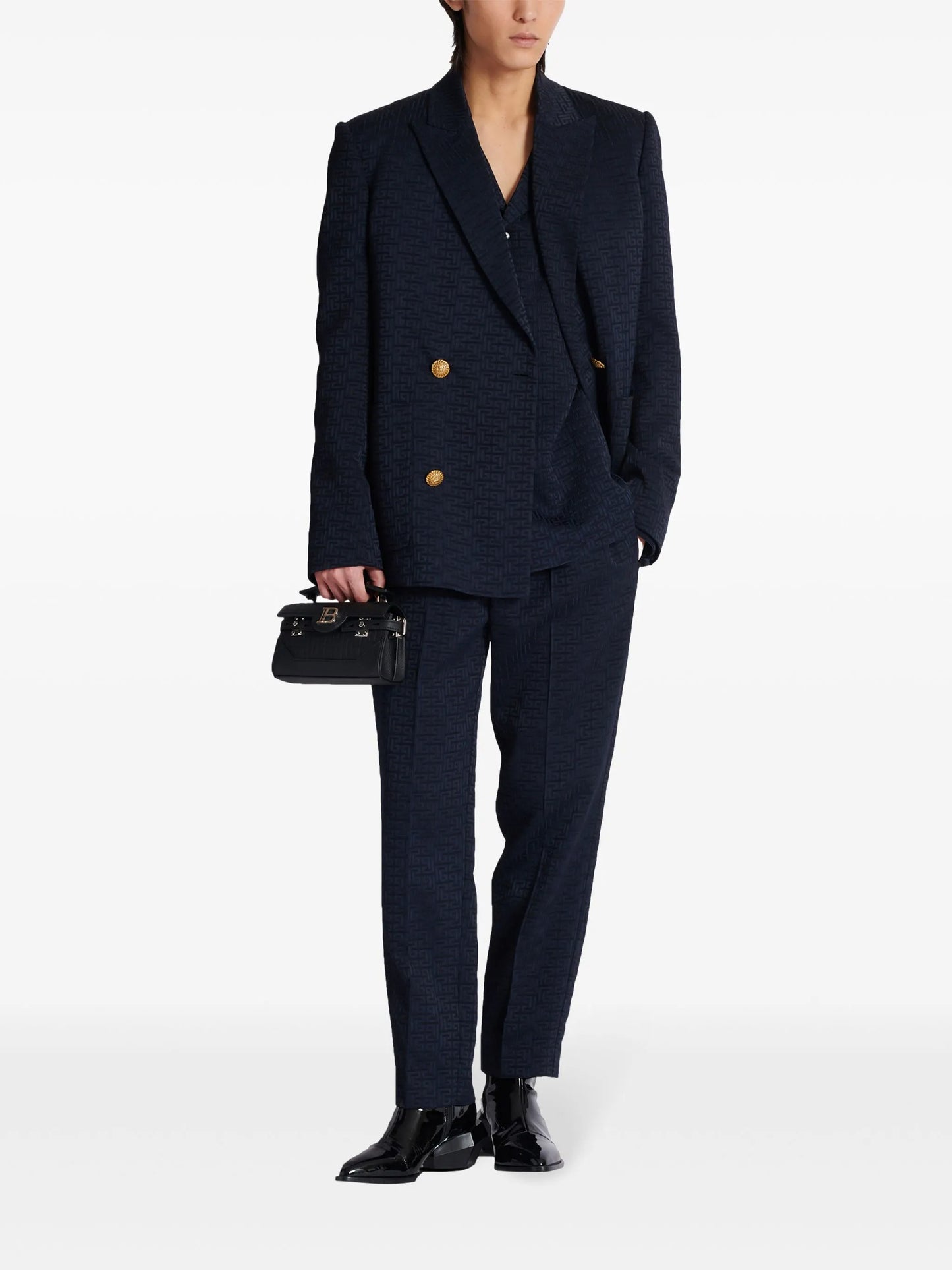 PB Labyrinth-jacquard pyjama shirt