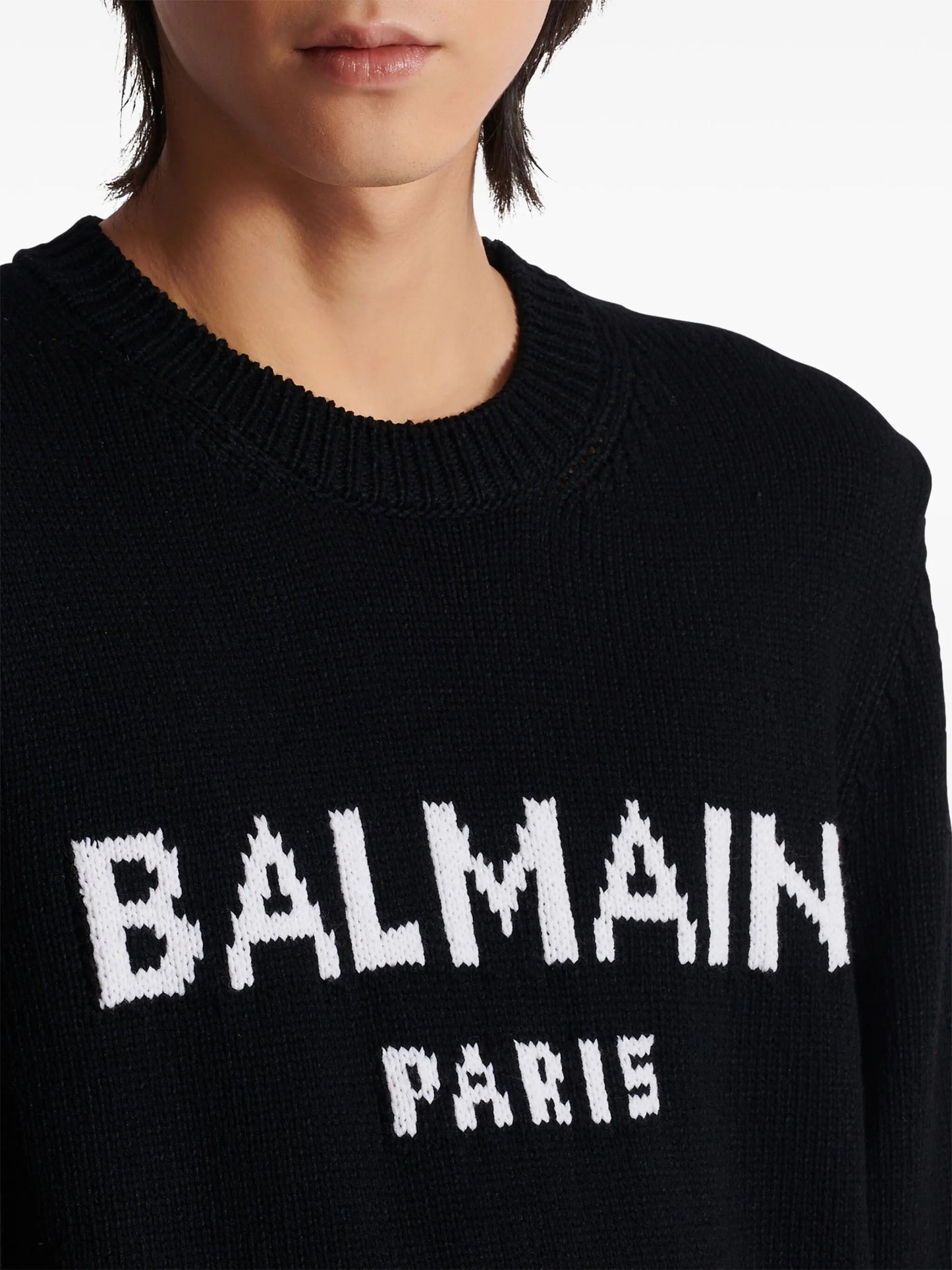 Balmain Paris intarsia-knit jumper