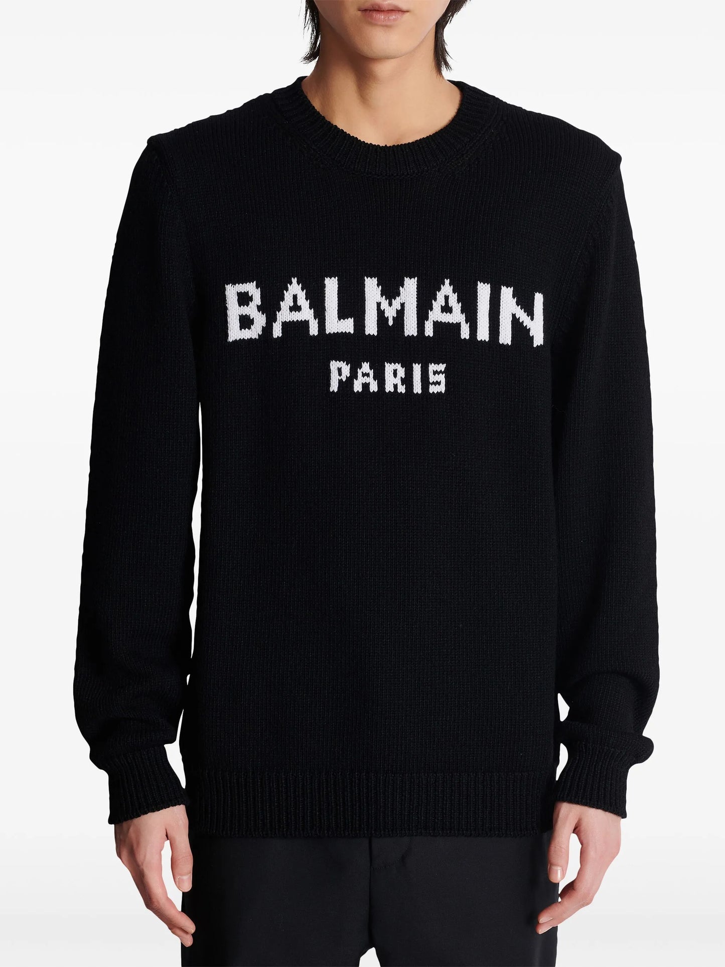 Balmain Paris intarsia-knit jumper