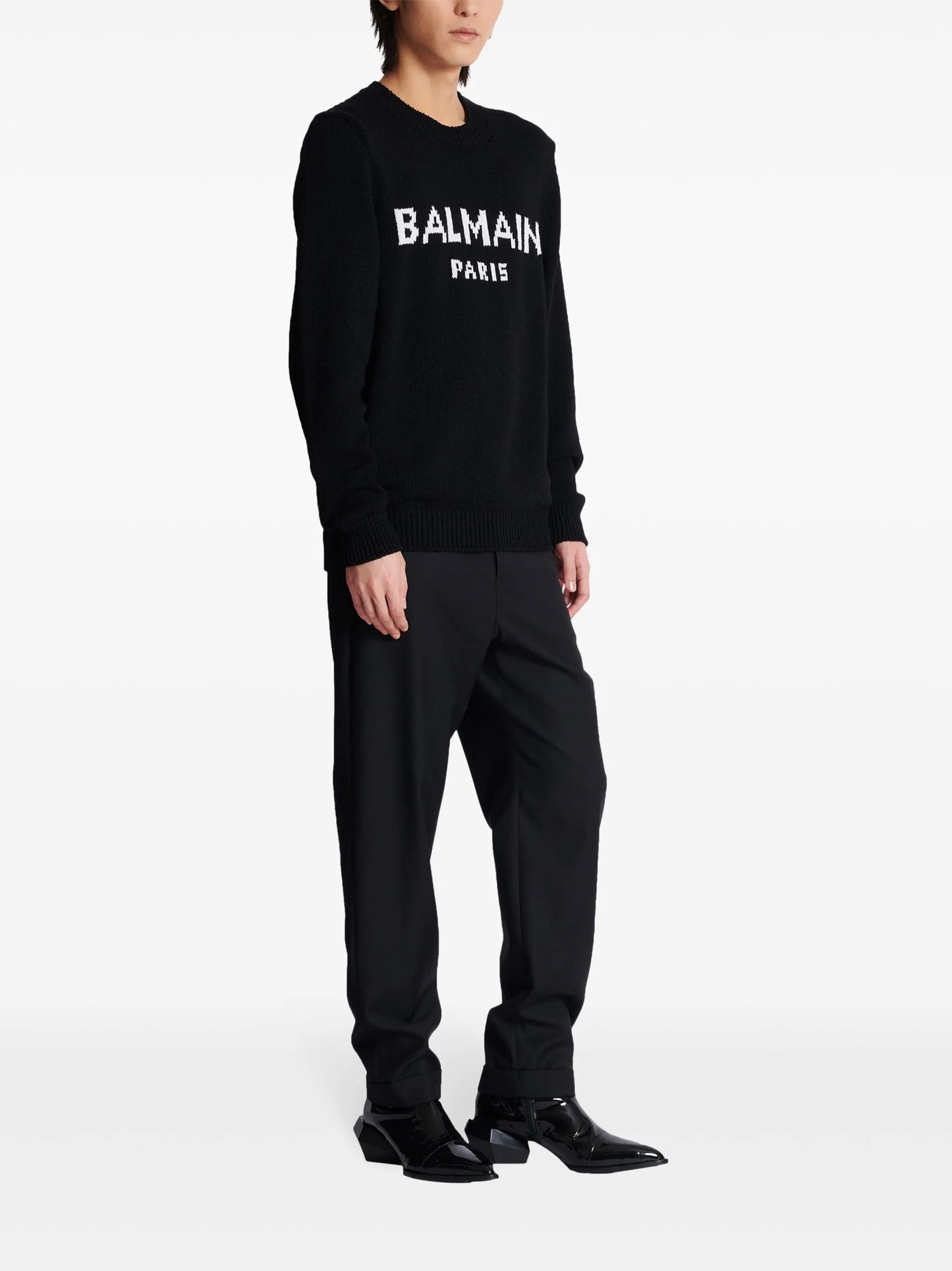 Balmain Paris intarsia-knit jumper