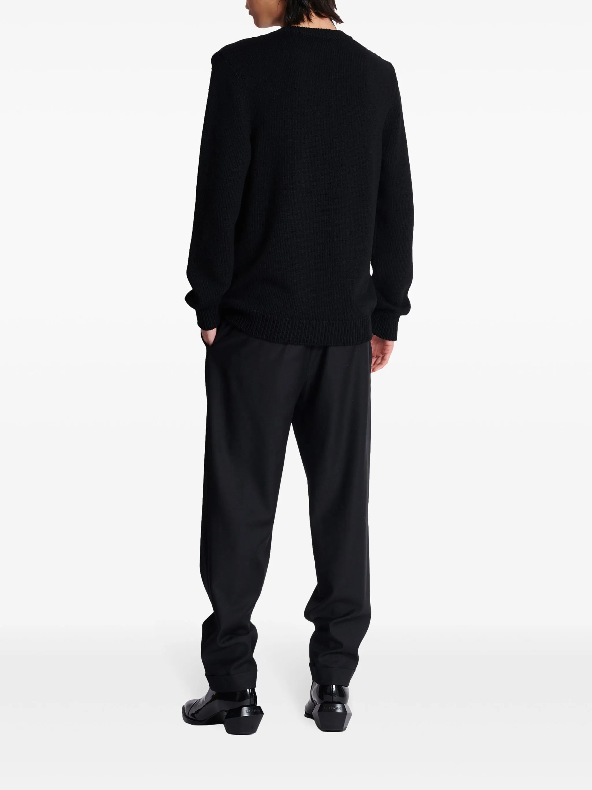 Balmain Paris intarsia-knit jumper
