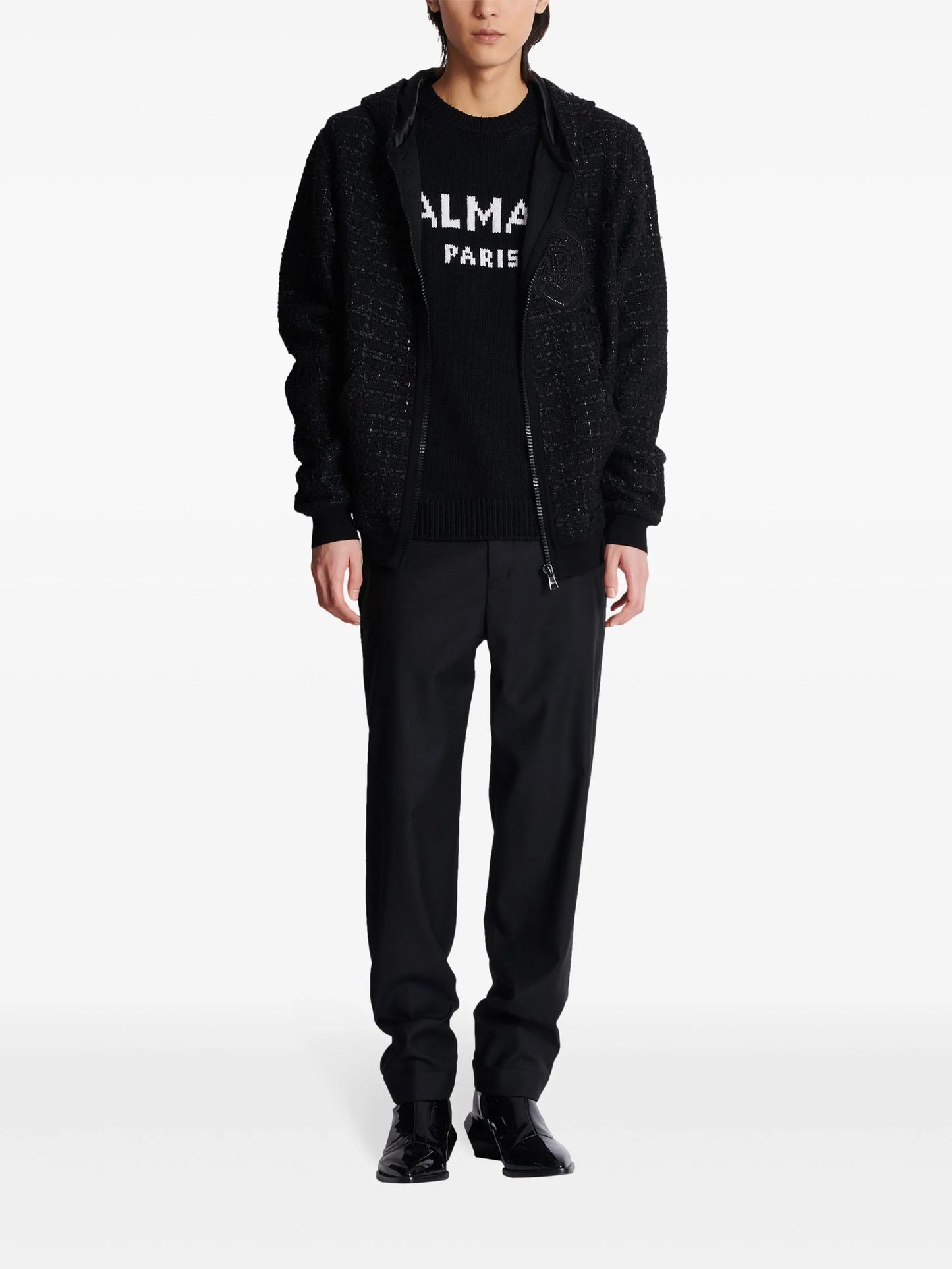 Balmain Paris intarsia-knit jumper