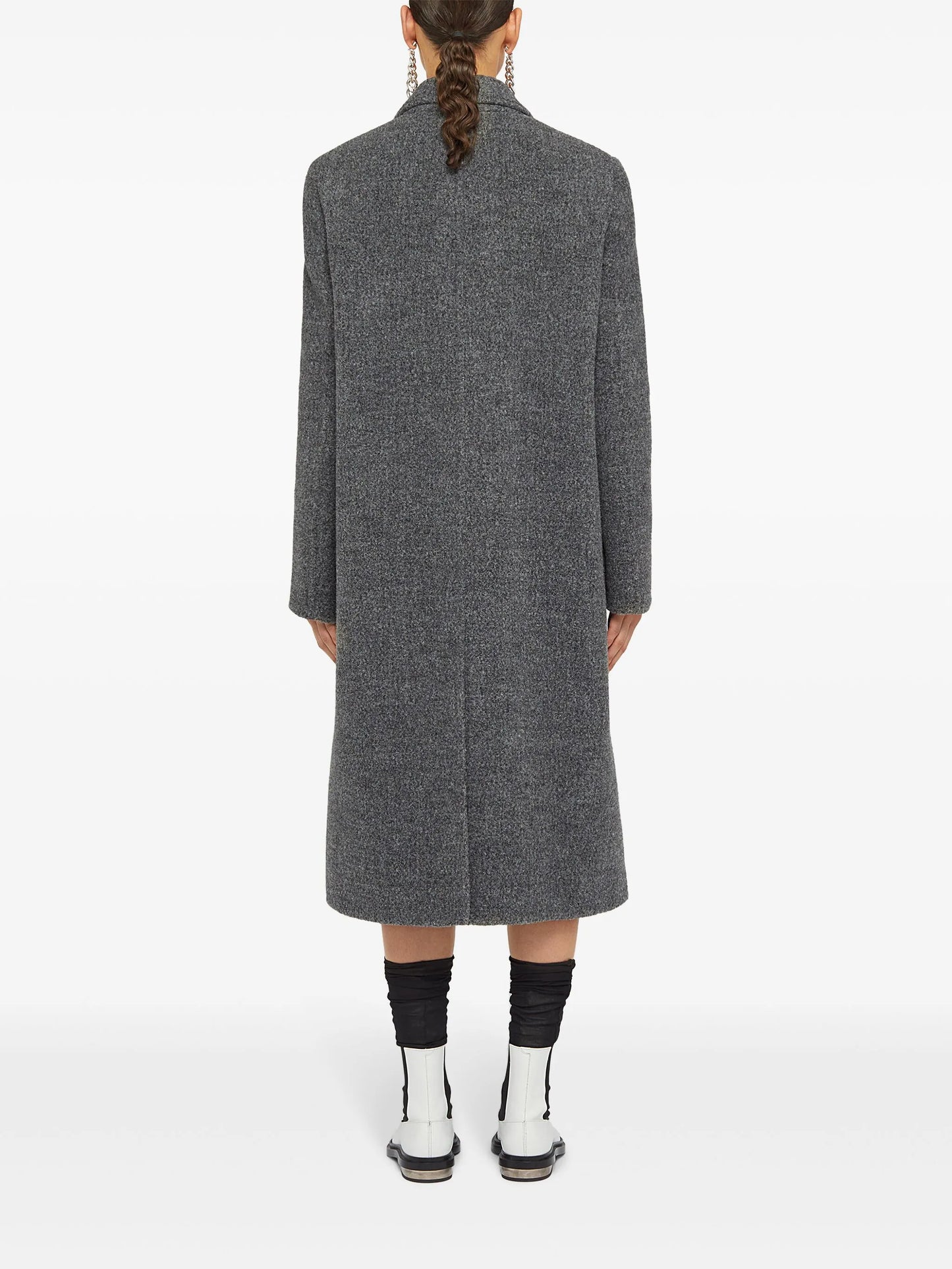 notched-lapel tailored coat