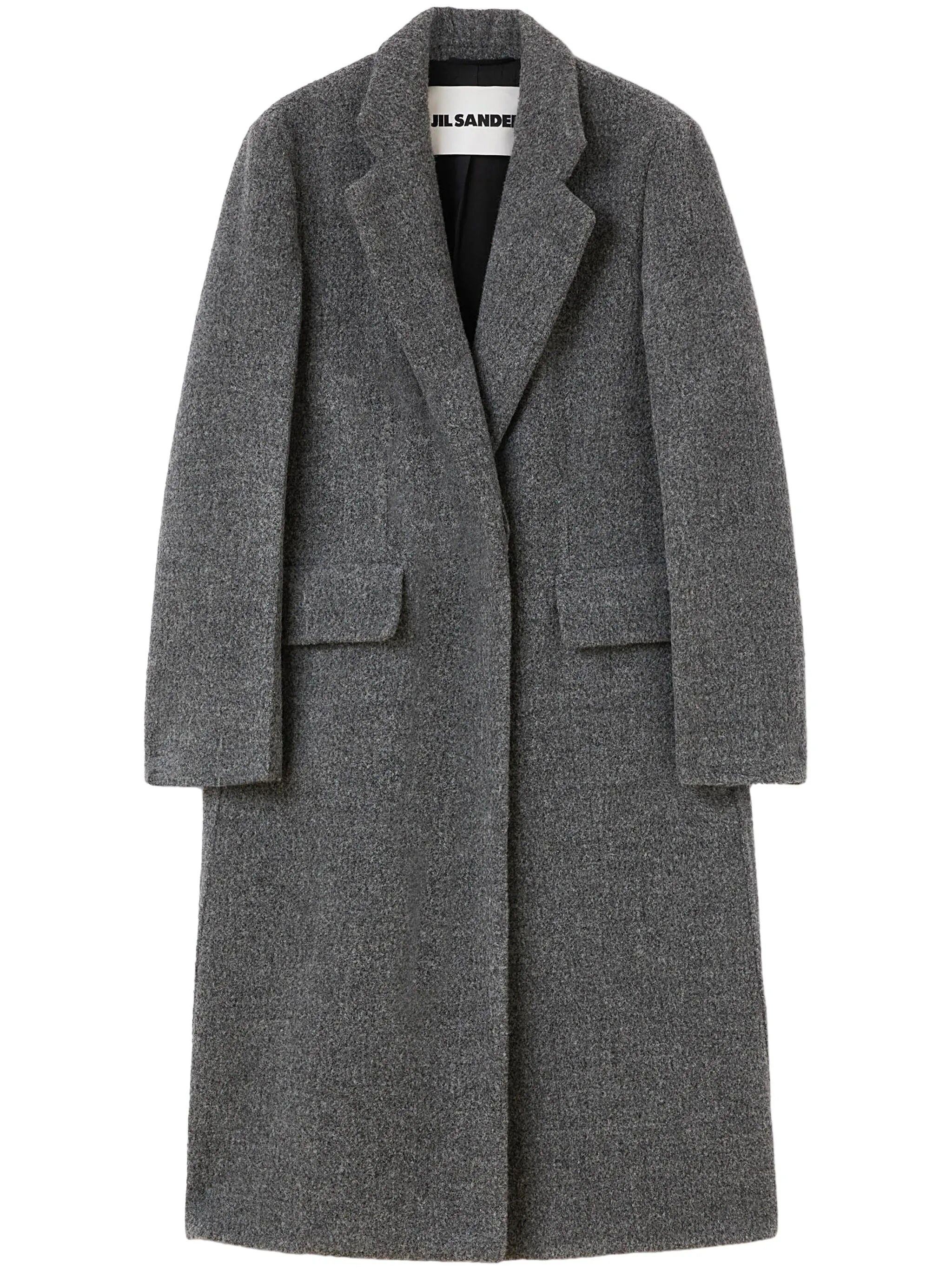 notched-lapel tailored coat