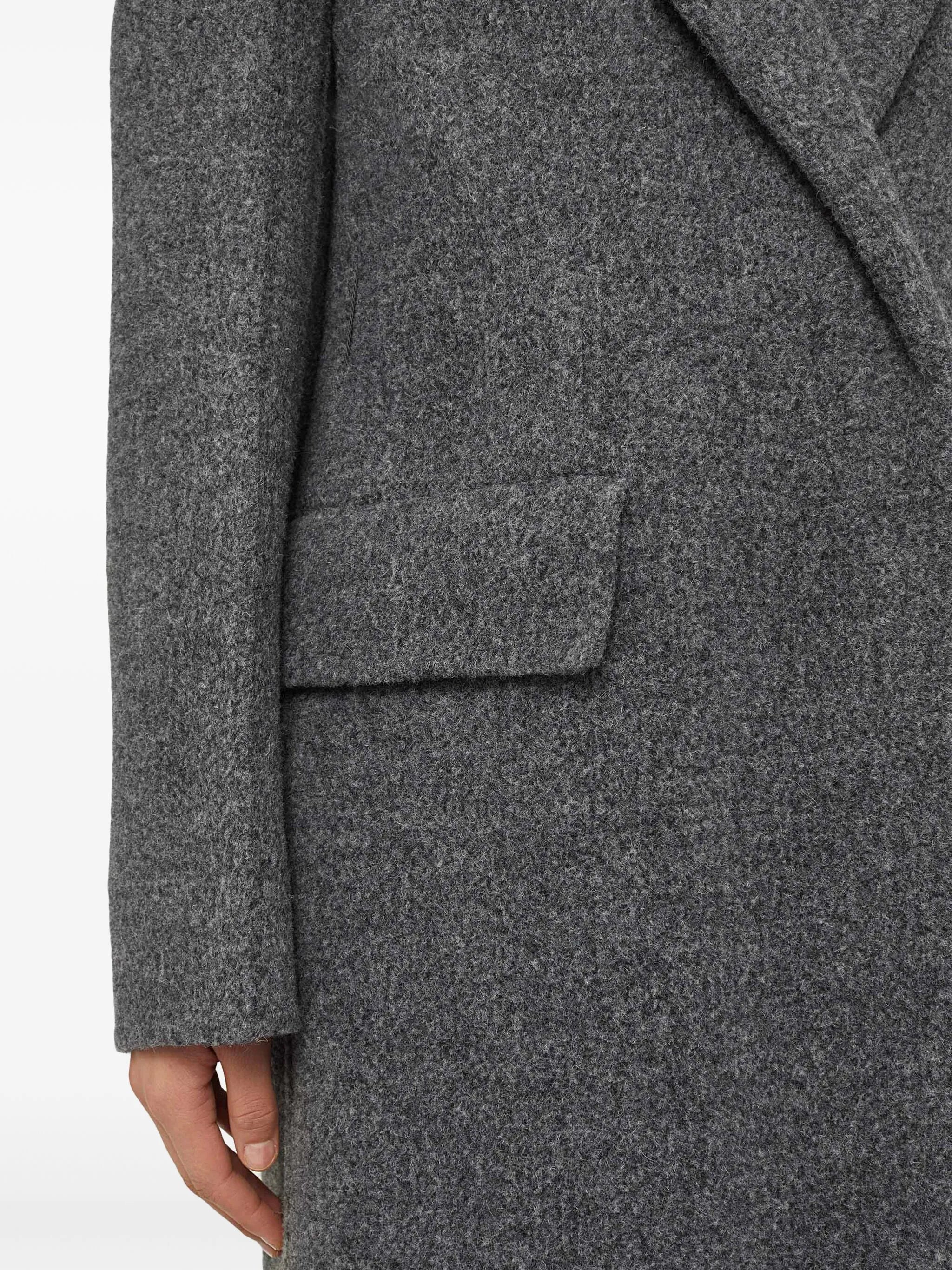 notched-lapel tailored coat