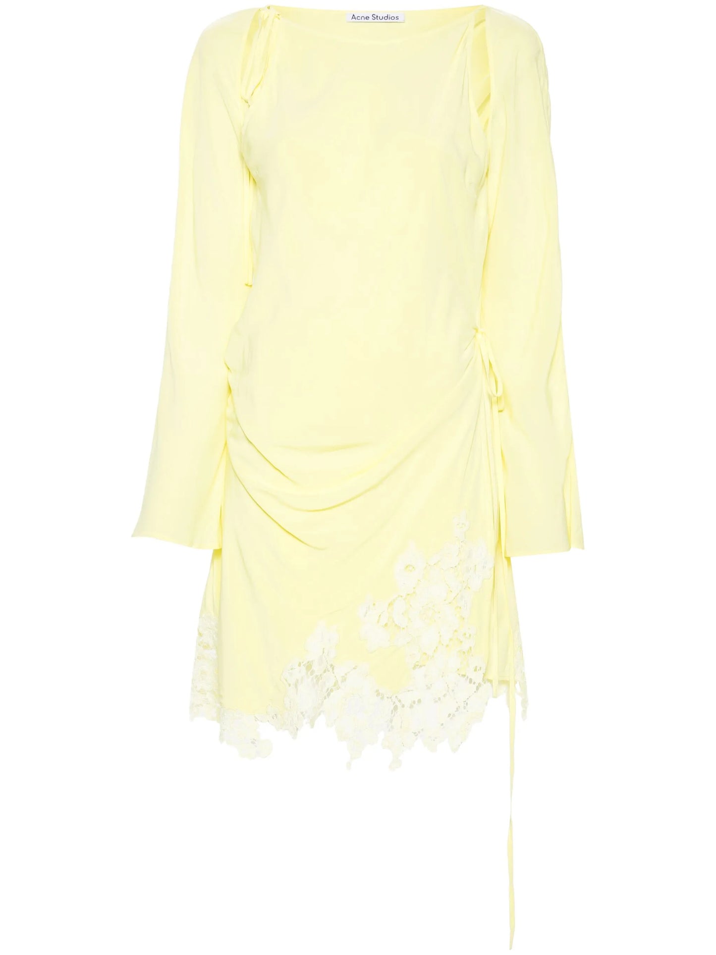 floral-lace detail mini dress
